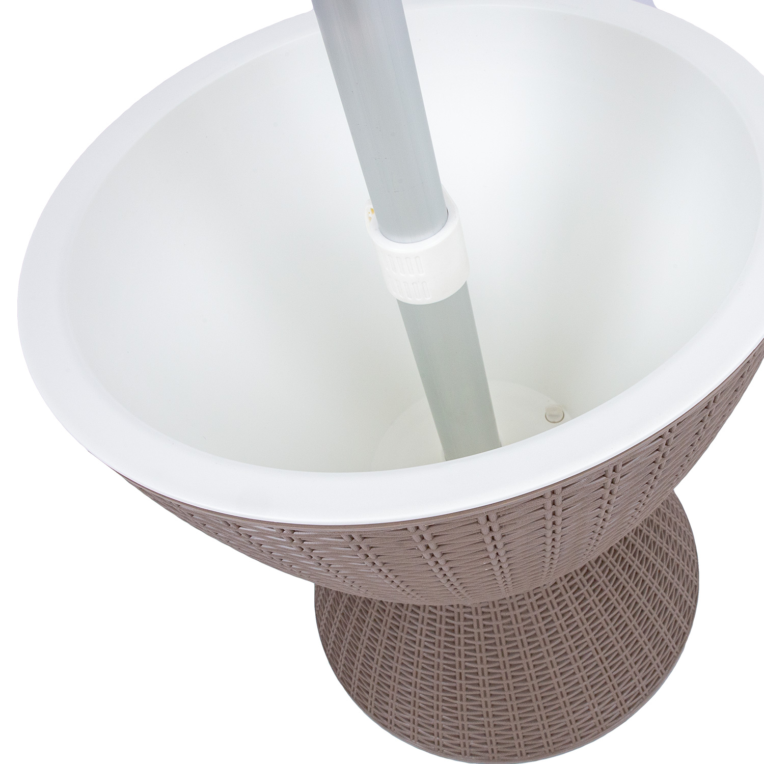 Lauko stalas 3 viename, pilkas, 48 × 48 × 57,5/82 cm 3