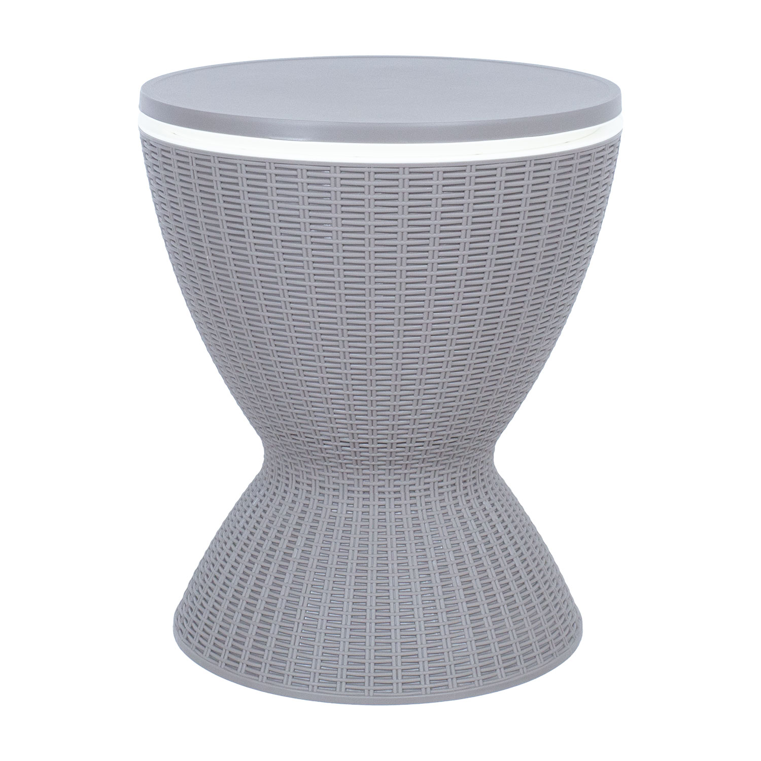 Lauko stalas 3 viename, pilkas, 48 × 48 × 57,5/82 cm