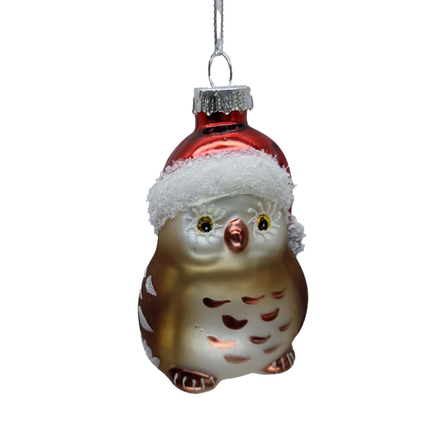 Kalėdų eglutės papuošimas, stiklinis, 8 cm
