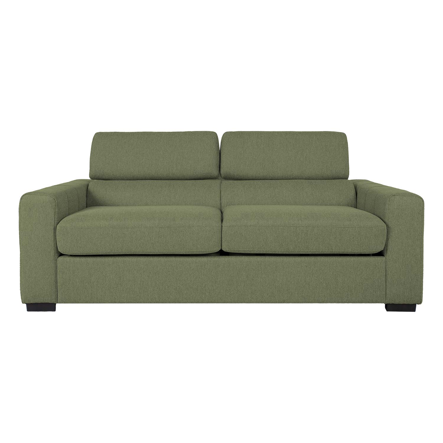 Sofa-lova, 3 vietų, šviesiai žalia, 198 × 96 × 76/94 cm 2