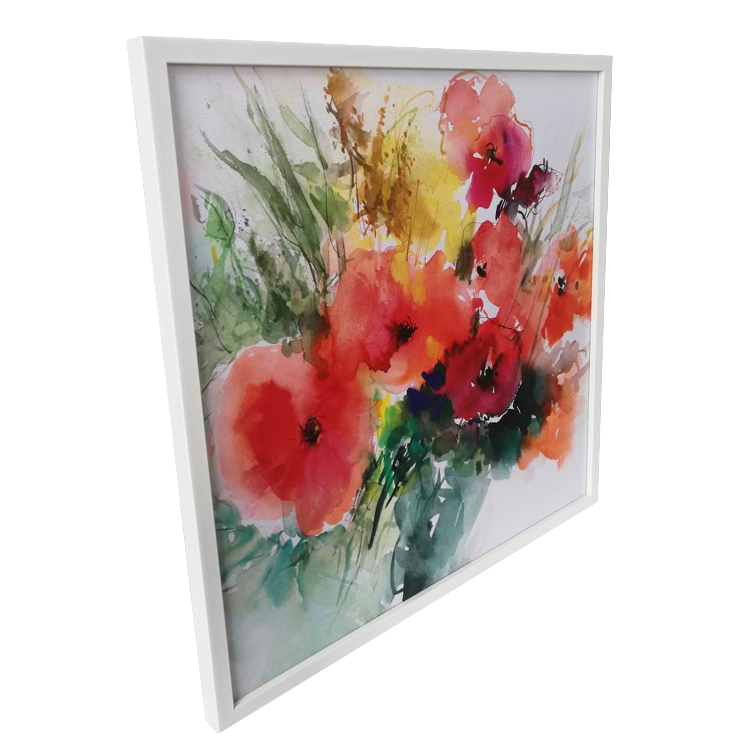Sieninis paveikslas ant drobės, pievų gėlės, 40 × 40 cm 2