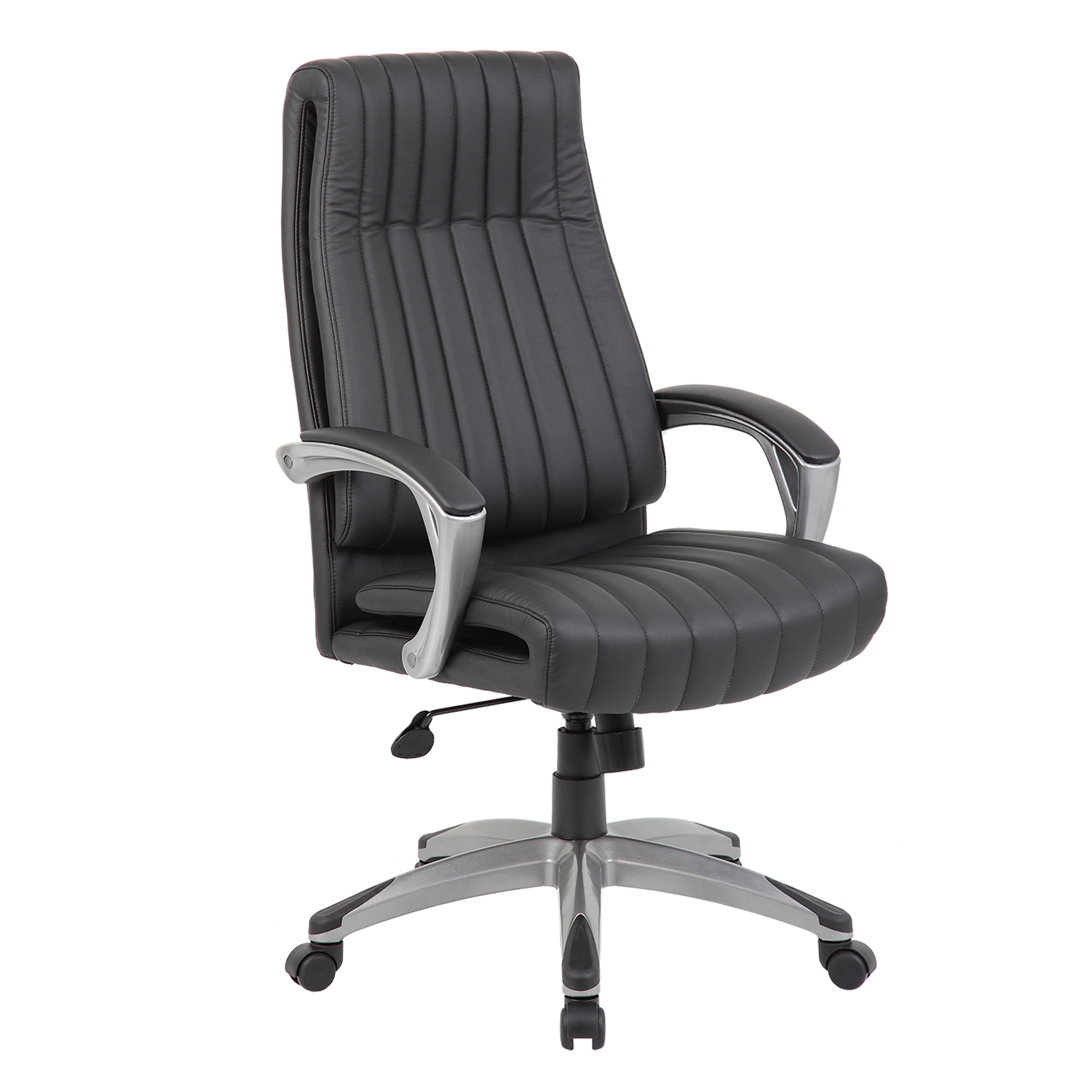 Biuro kėdė su sparnuotuoju mechanizmu, juoda, 62,5 × 76,5 × 112–119,5 cm