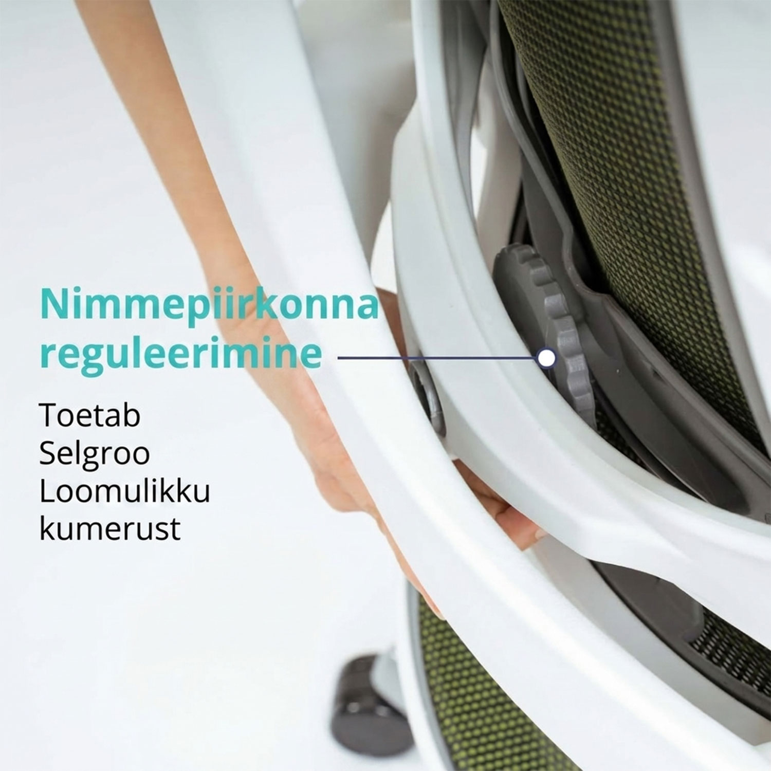 Biuro kėdė su galvos atrama ir sinchroniniu mechanizmu, pilka, 65 × 49 × 112–129 cm 3