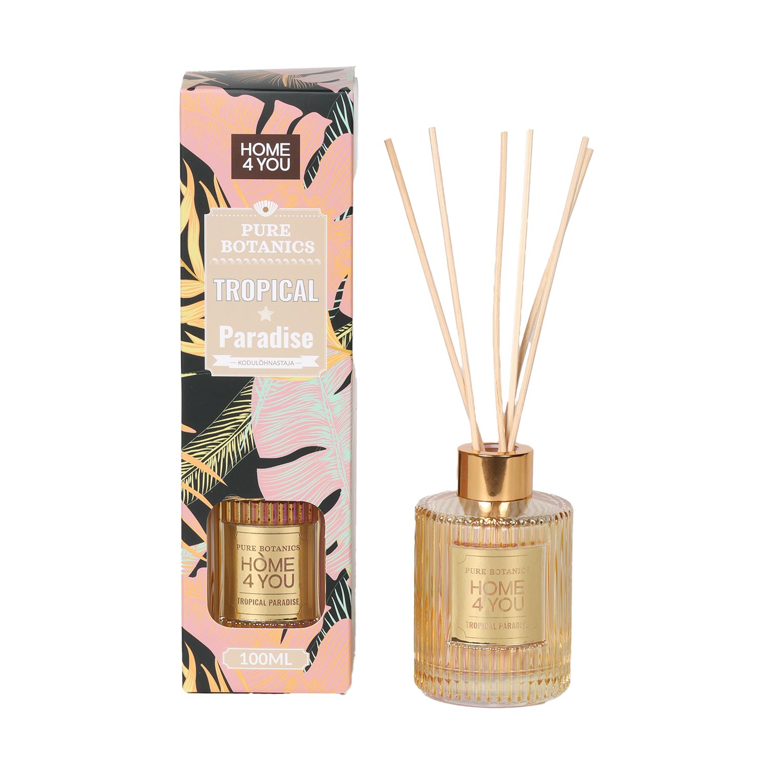 Namų kvapiklis su lazdelėmis PURE BOTANICS Tropical Paradise, 100 ml