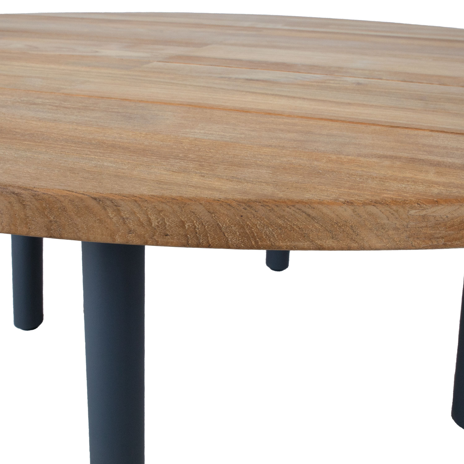 Lauko stalas pilkas, Ø160 × 76 cm 2