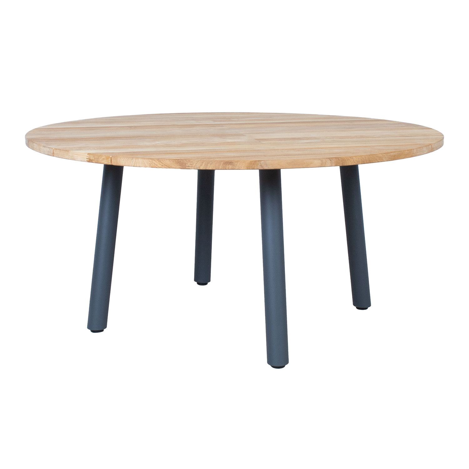 Lauko stalas pilkas, Ø160 × 76 cm