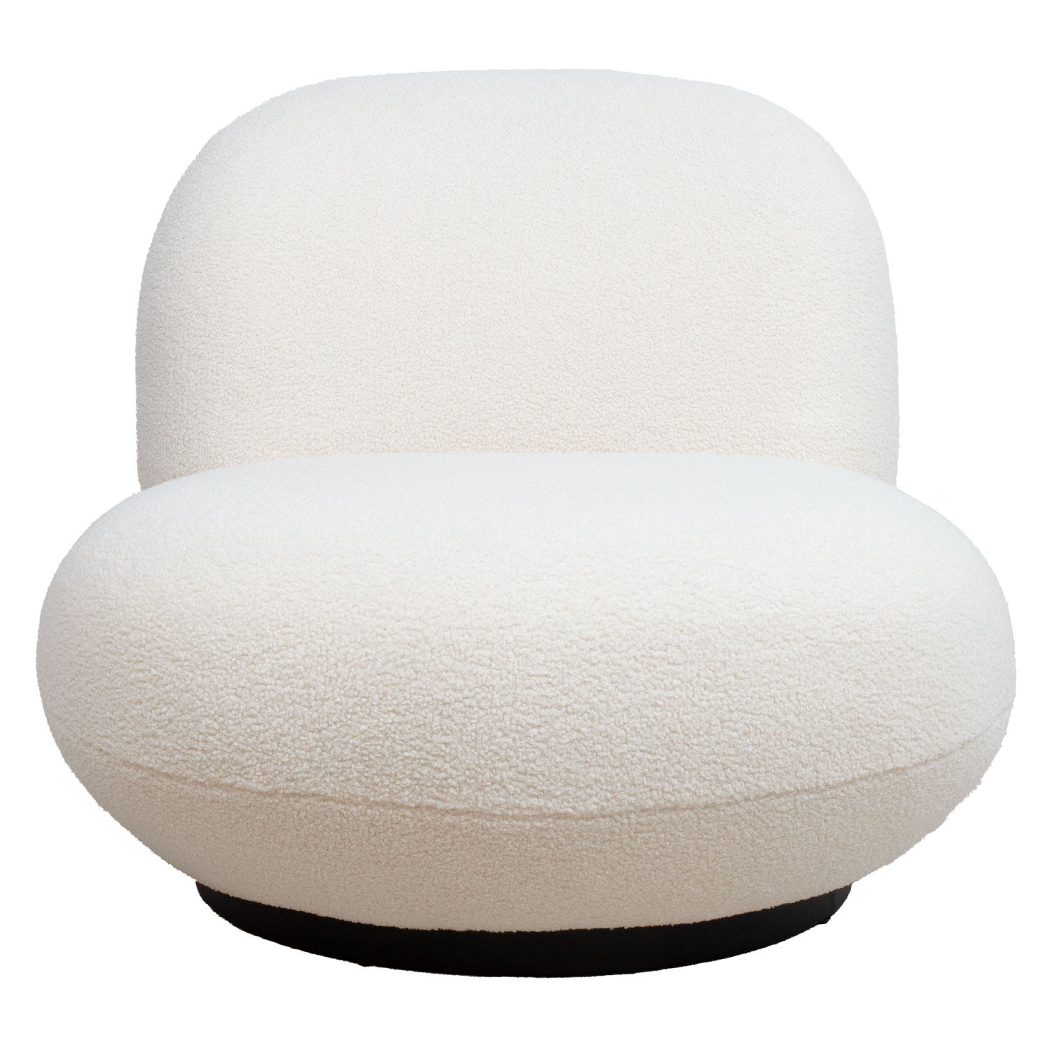 Fotelis, 360° pasukamas, baltas, 80 × 90 × 74 cm 2