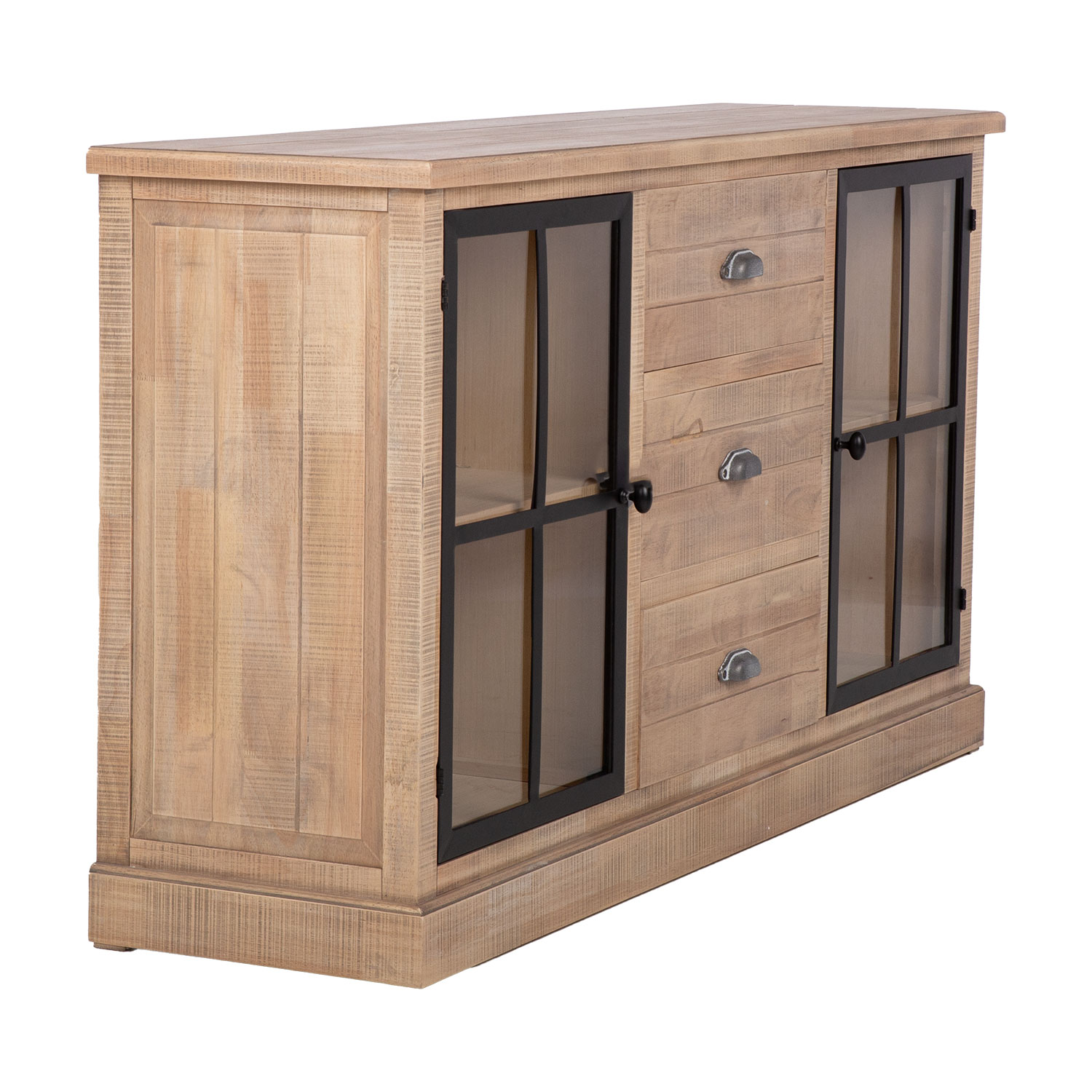 Kumode ar stikla durvīm, 150 × 40 × 83 cm 3