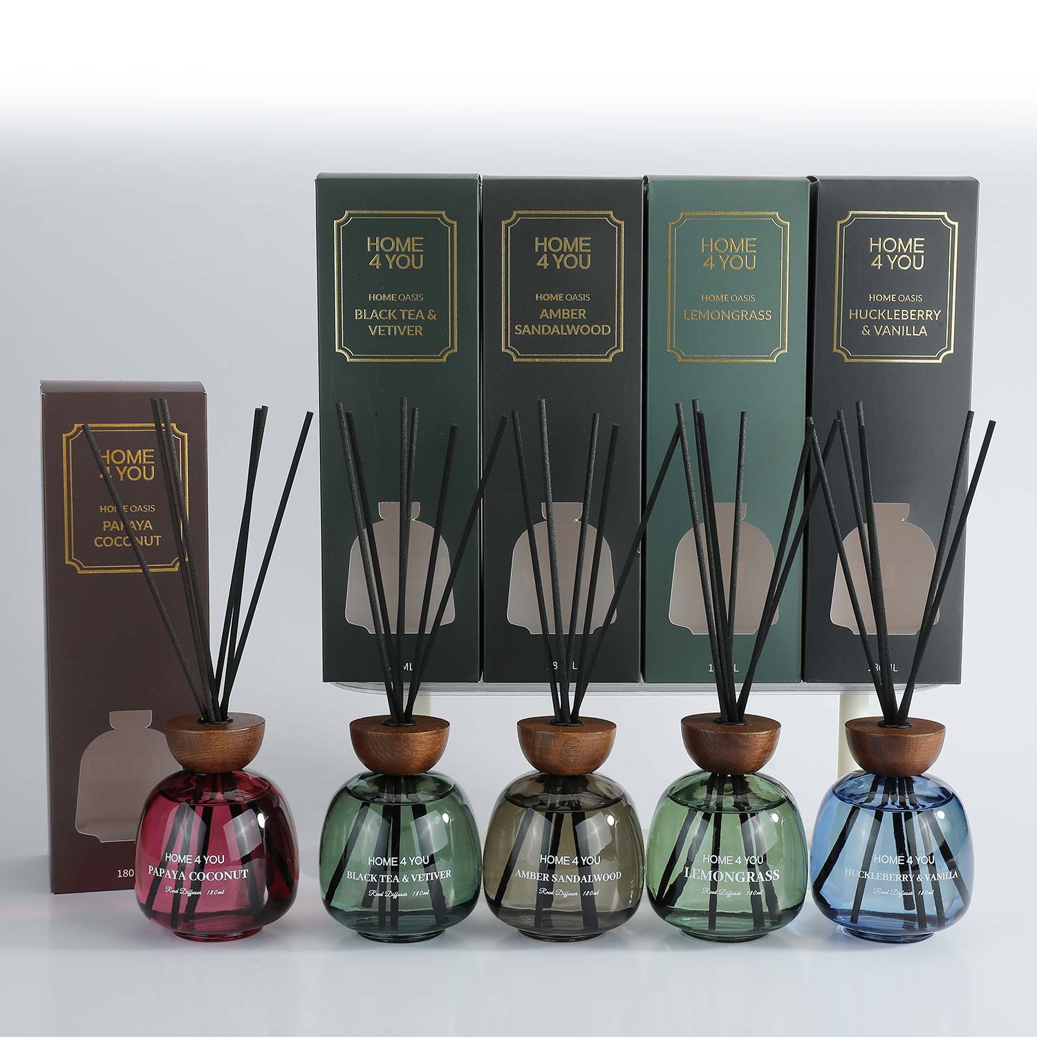 Namų kvapų difuzorius „Black Tea &amp; Vetiver“, 180 ml