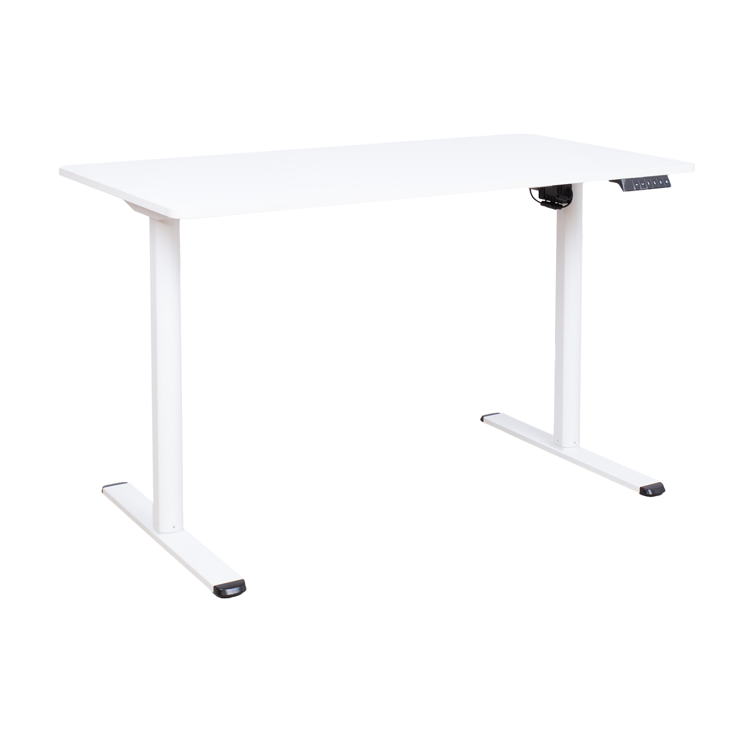 Reguliuojamo aukščio stalas ERGO LIGHT, baltas, 120 × 60 × 72,5–117,5 cm