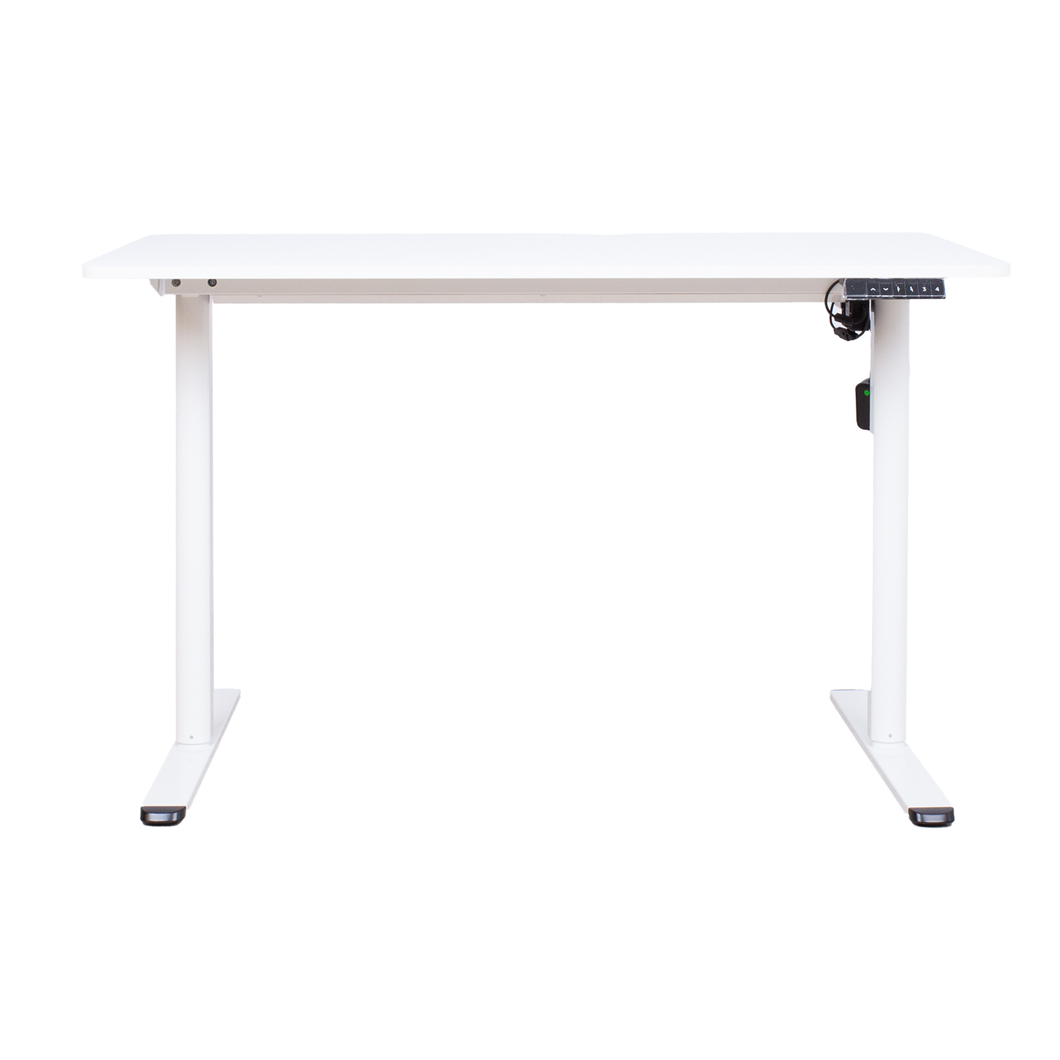 Reguliuojamo aukščio stalas ERGO LIGHT, baltas, 120 × 60 × 72,5–117,5 cm