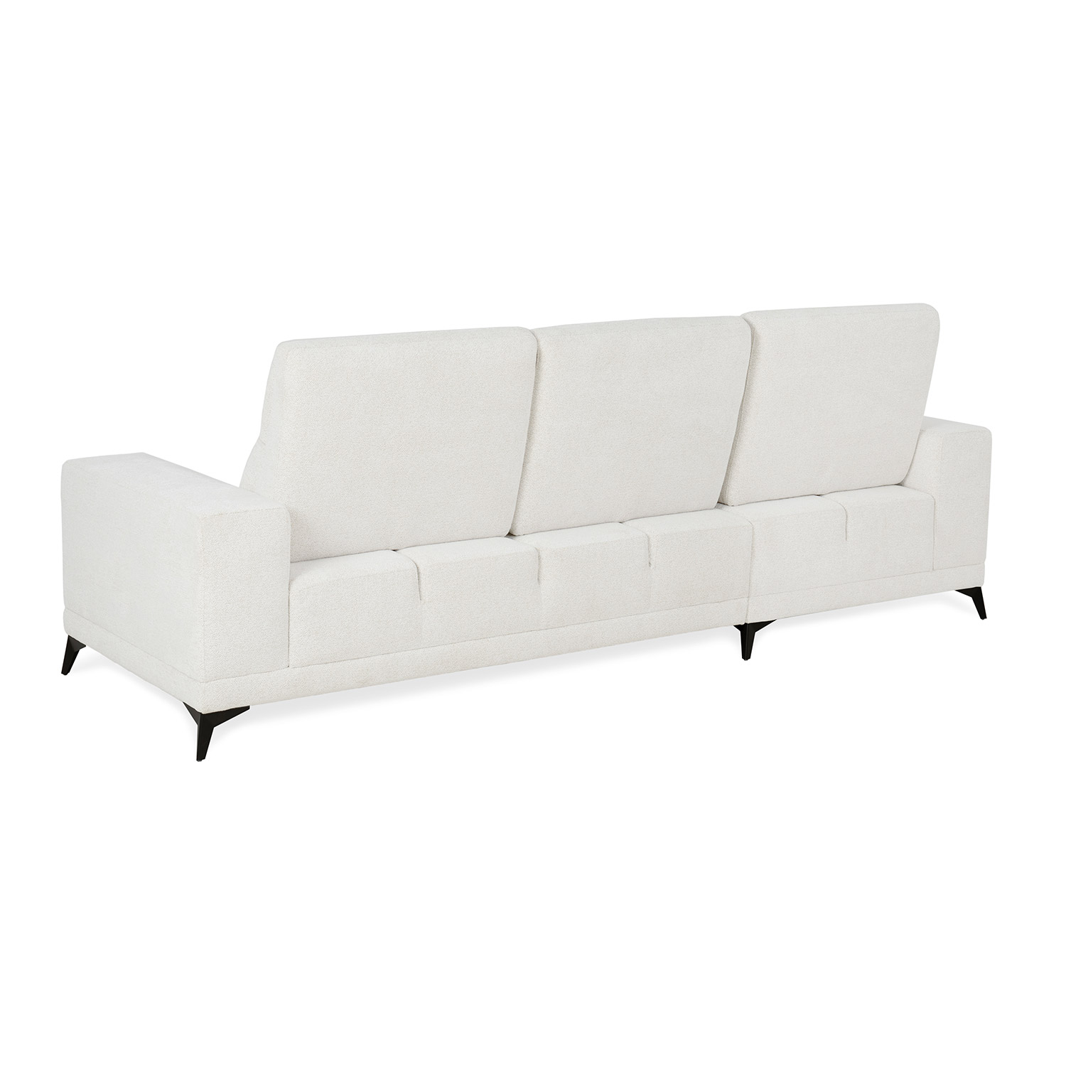 Kampinė sofa DARLA, šviesiai smėlinė, 281,5 × 161/97,5 × 104 cm 3