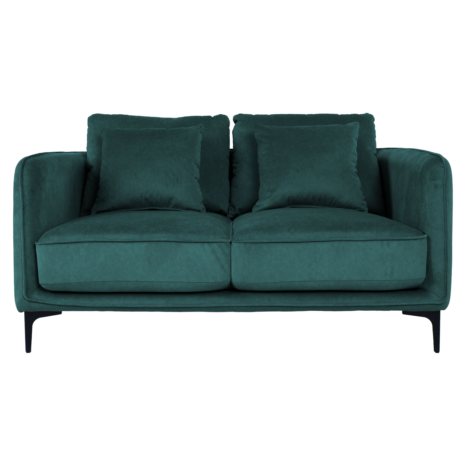 Dvivietė sofa, žalia, 146 × 98 × 85 cm