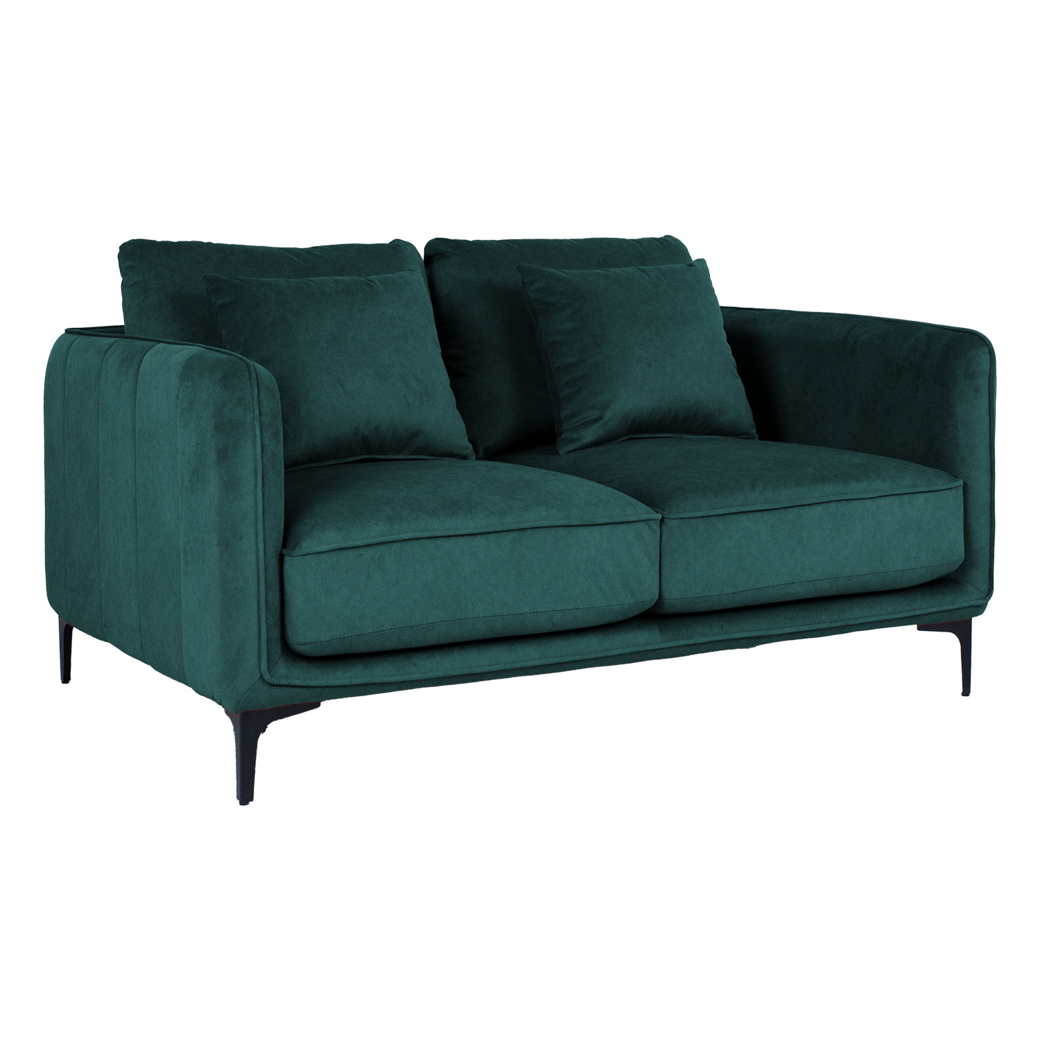 Dvivietė sofa, žalia, 146 × 98 × 85 cm
