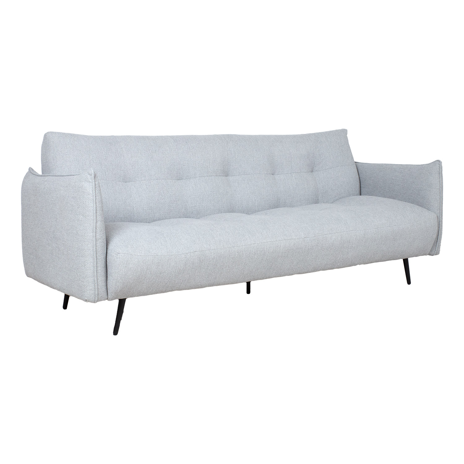 Sofa-lova, 3 vietų, šviesiai pilka, 202 × 82 × 82 cm