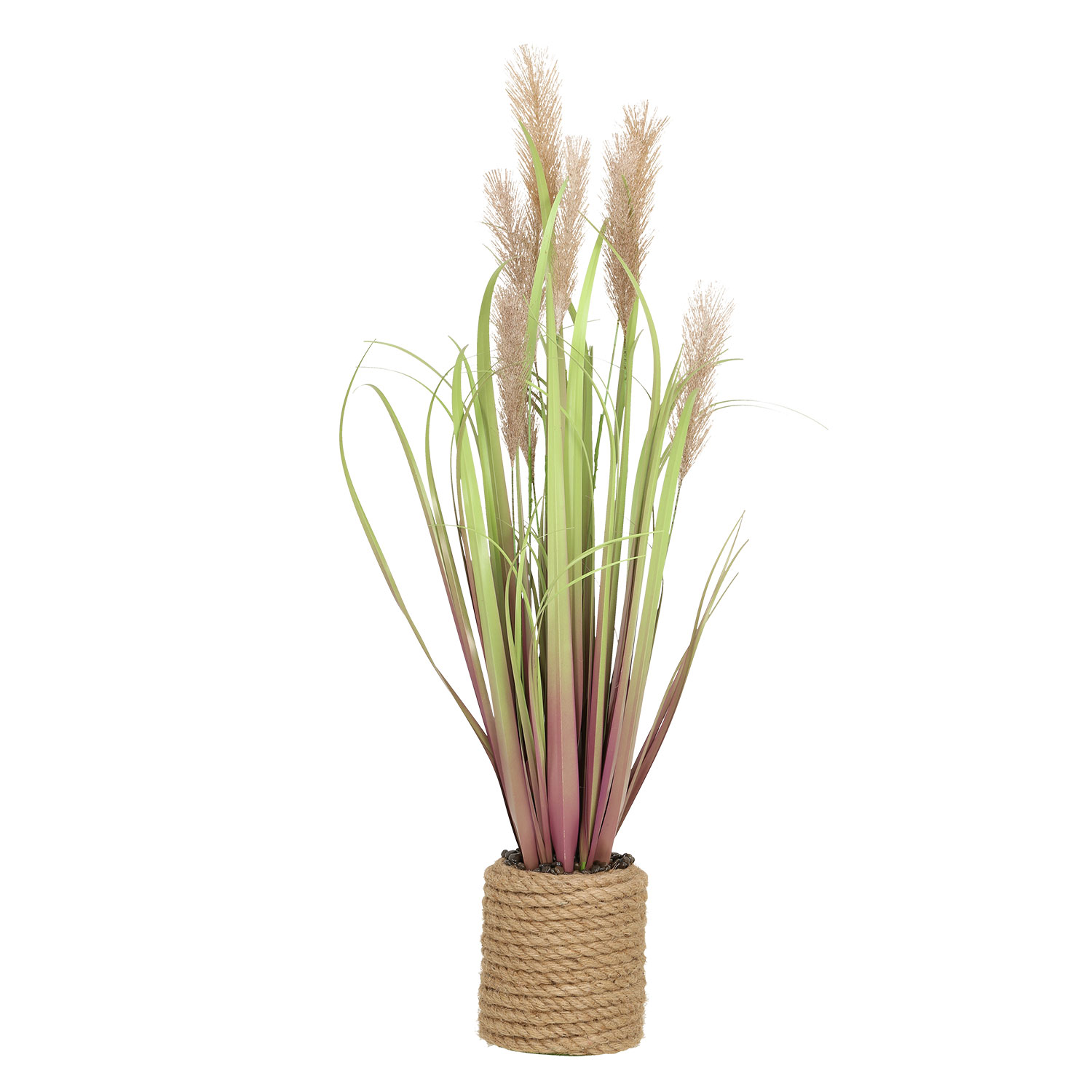 Dirbtinis augalas su žolės stiebeliais, tamsiai rudas, 70 cm