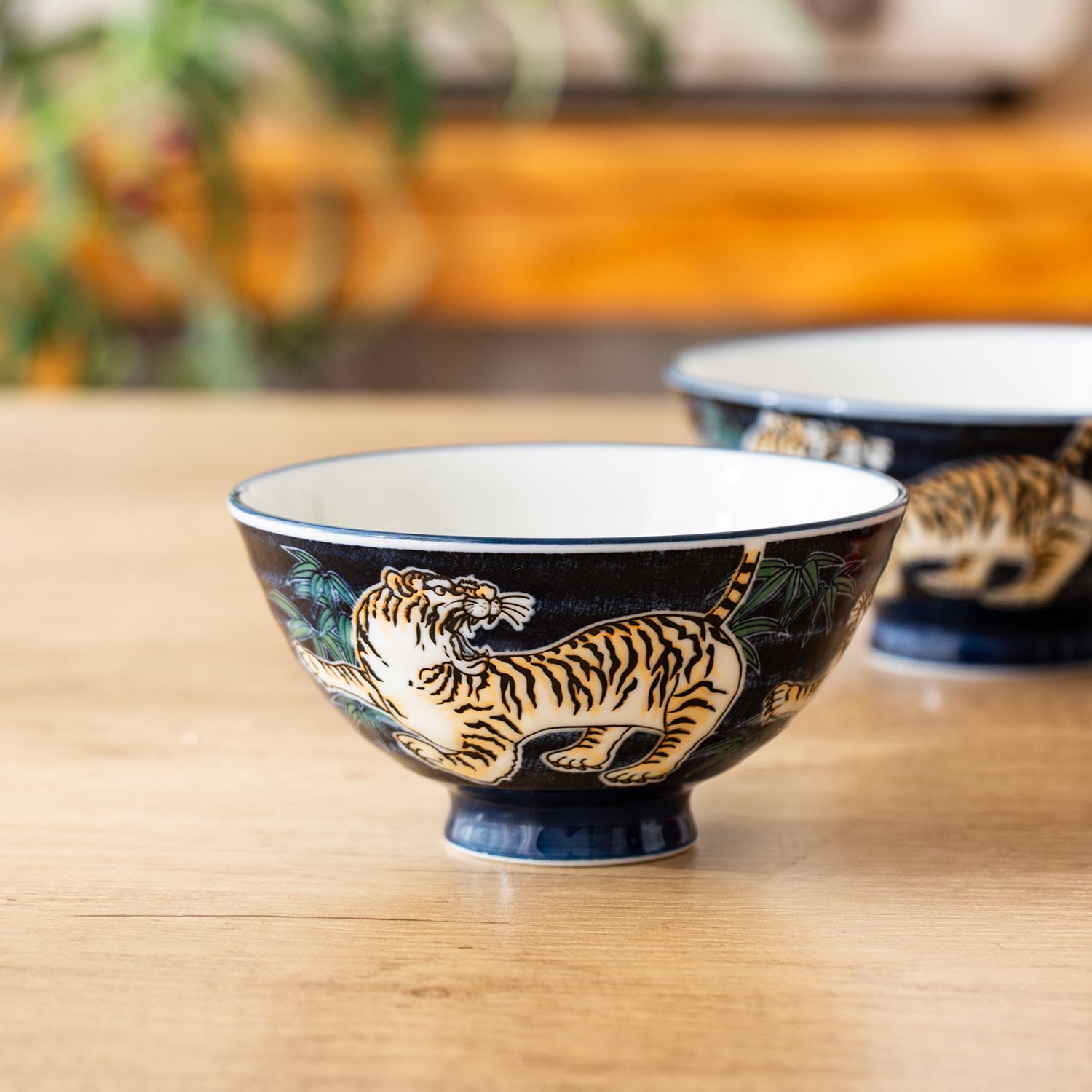 Porcelāna bļodiņa ar tīģera motīvu, zila, Ø 12,2 × 6,5 cm 2