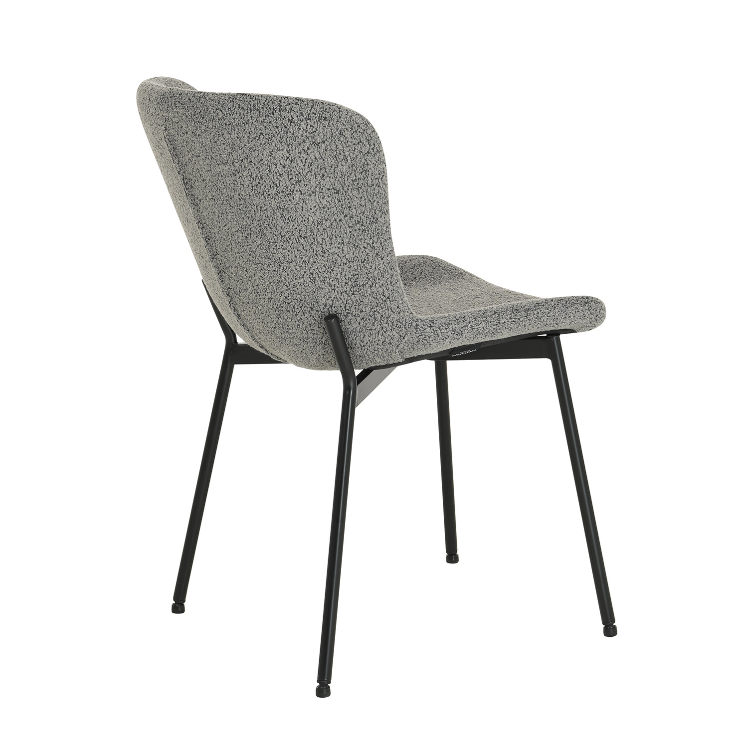 Krēsls ar auduma apdari, pelēks, 52 × 58 × 79 cm 3