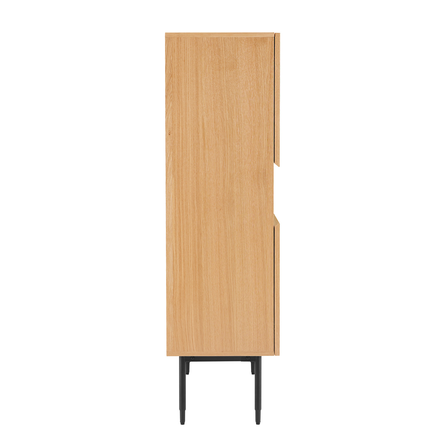 Komoda, 4 durų su atvira lentyna, 100 × 40 × 140 cm 3
