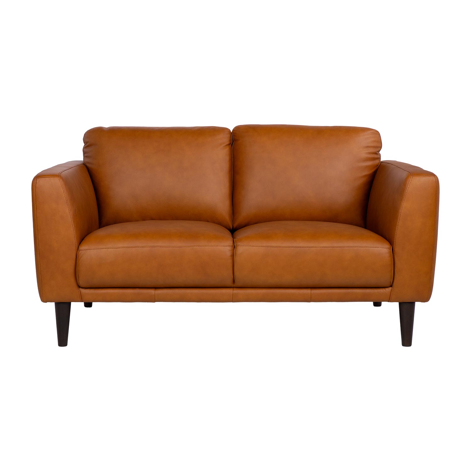 Dvivietė sofa, ruda, 151 × 92 × 81 cm 2