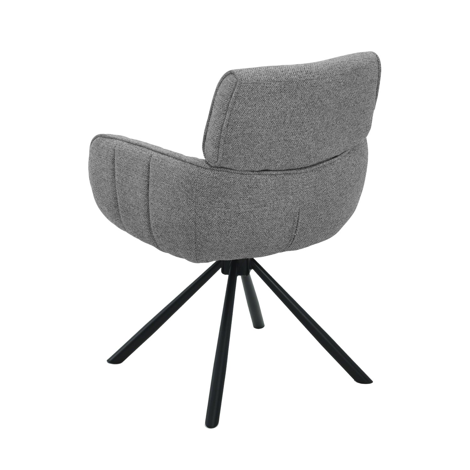 Kėdė, pasukama 180°, pilka, 62,5 x 61 x 86,5 cm 3