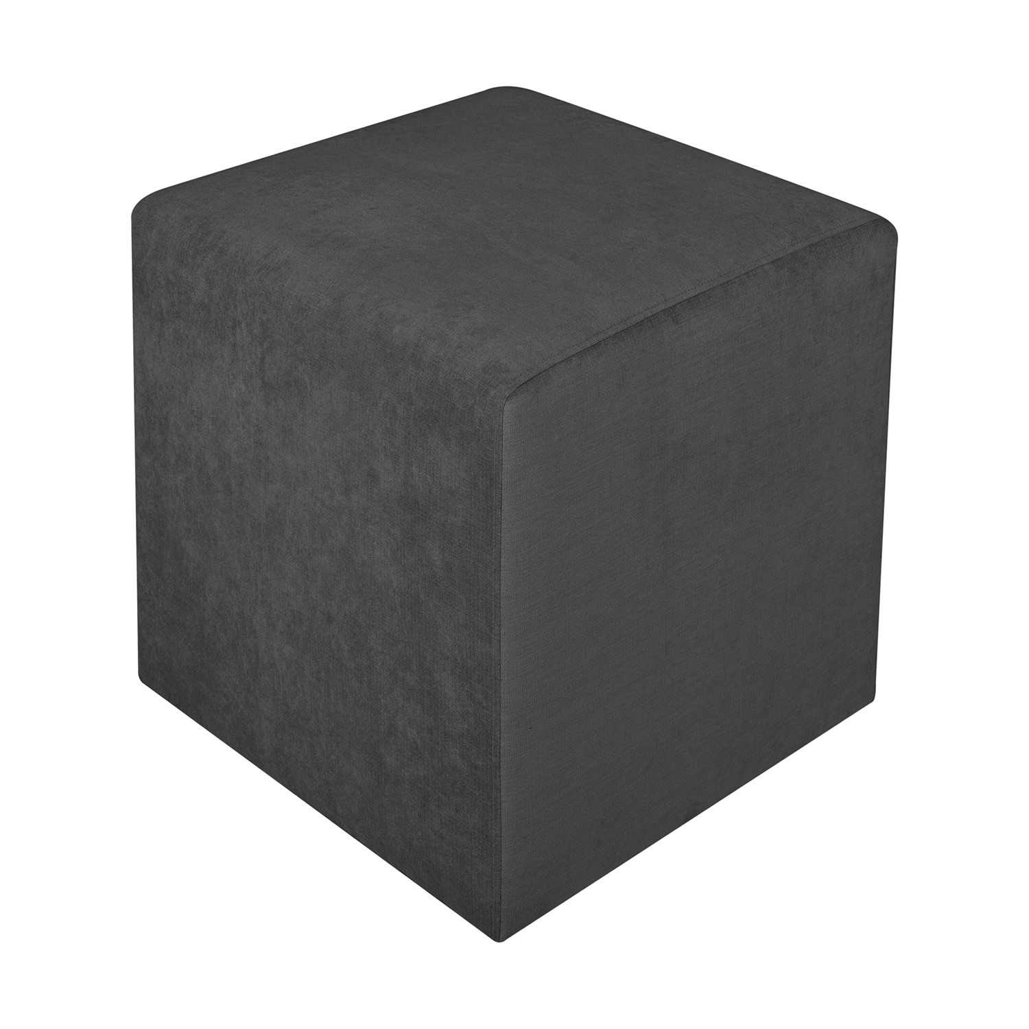 Pufas LYN, tamsiai pilkas, 45 × 45 × 45 cm 2