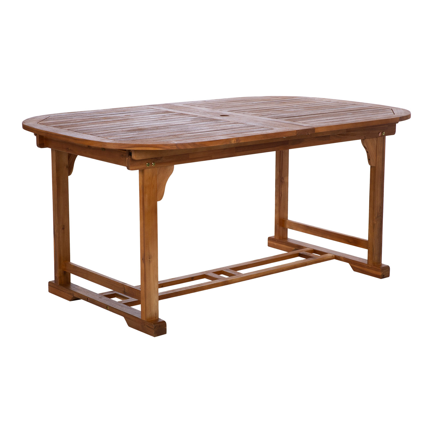 Lauko stalas, prailginamas, akacijos medienos, 165/225/285 x 100 x 75 cm