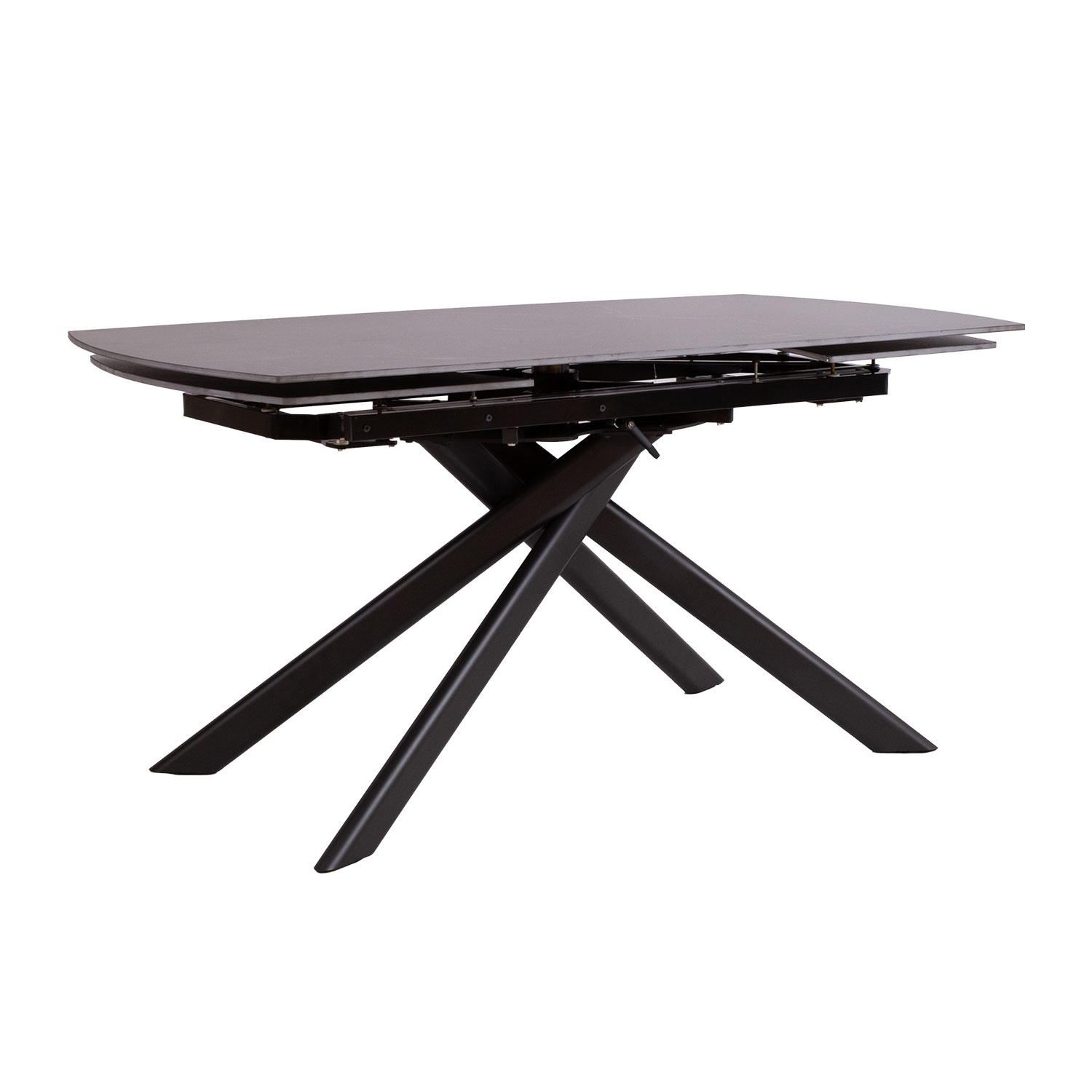 Valgomojo stalas CINTRA, išskleidžiamas, su keraminiu stalviršiu, 160–240 × 90 × 76,5/80 cm