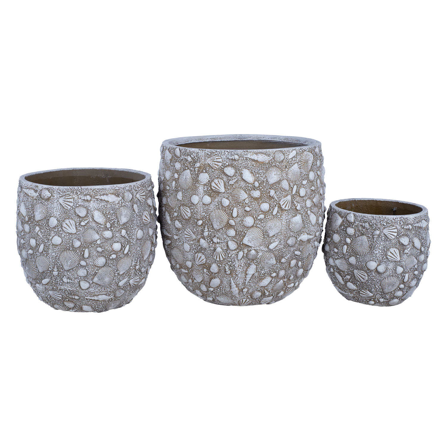 Puķu pods, smilškrāsas, Ø 35,5 × 33 cm
