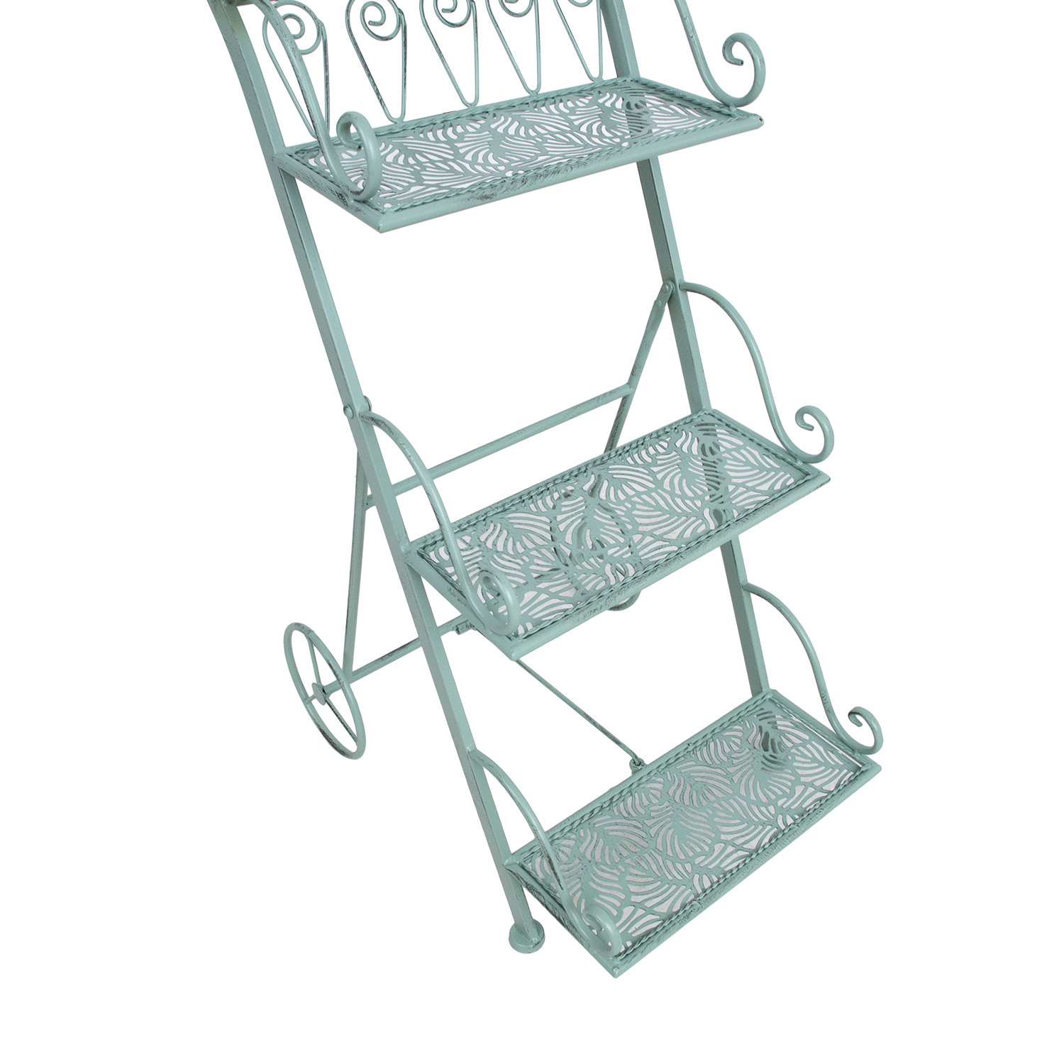 Metalinė lentyna MINT, žalia, 34 × 50 × 81 cm