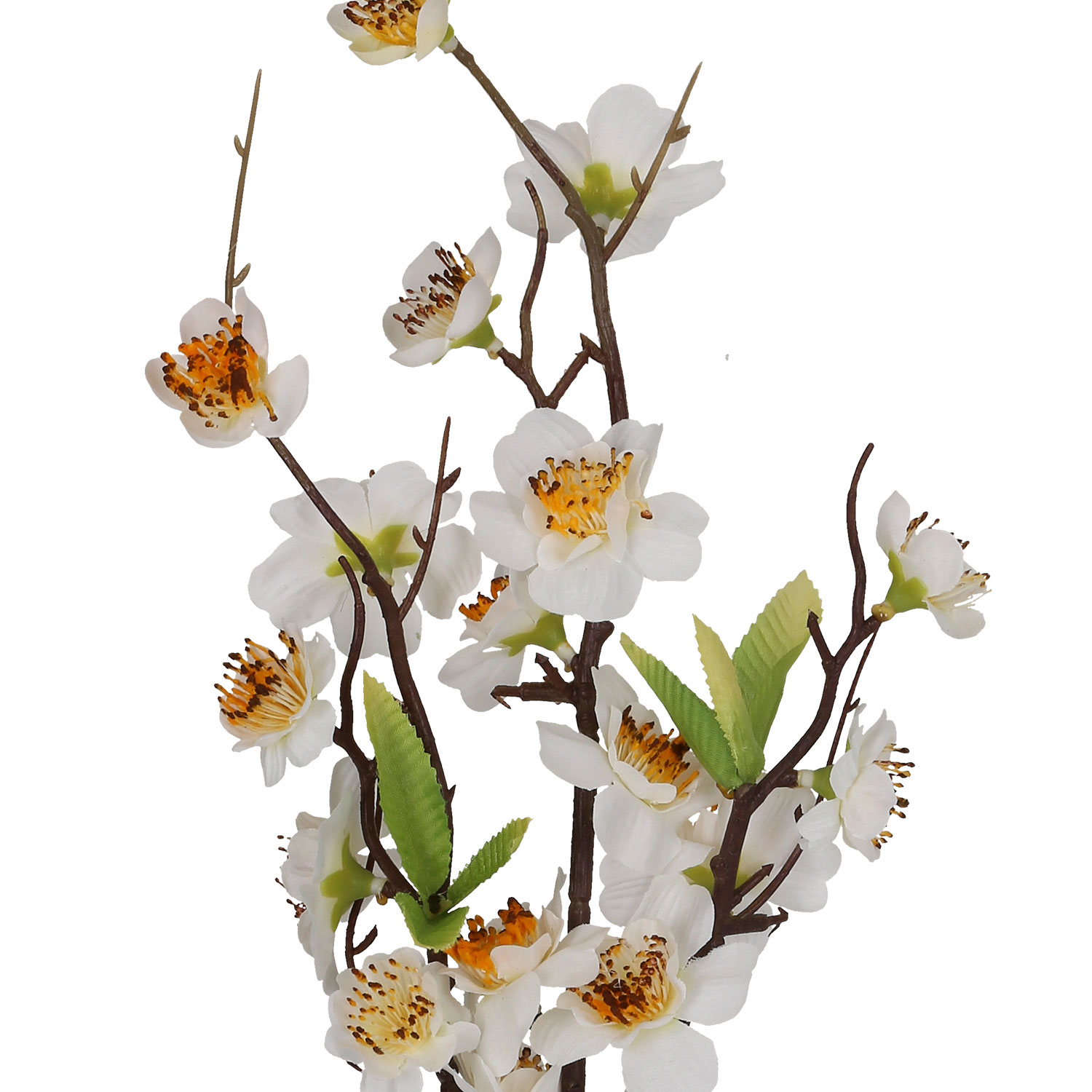 Dirbtinė gėlė „IN GARDEN“, balta persiko žiedo, 47 cm