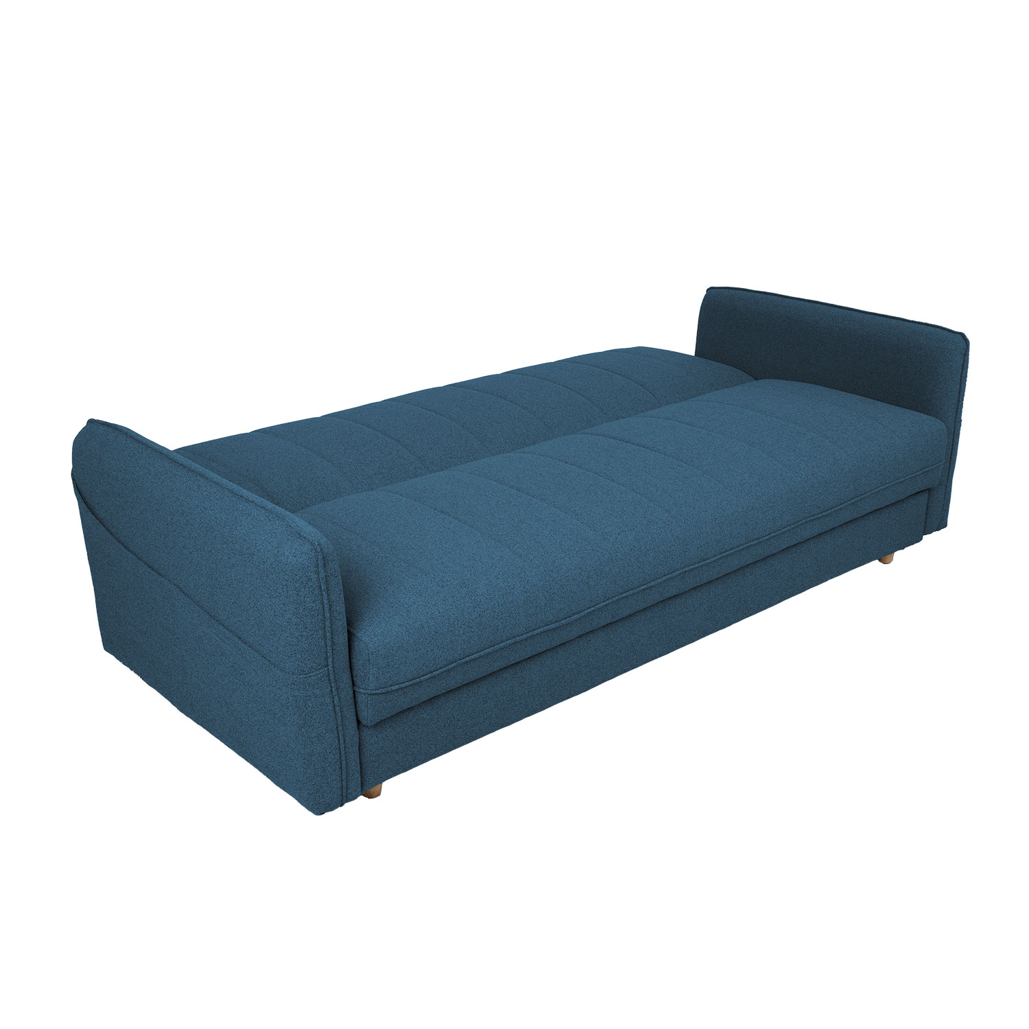 Sofa-lova VISBY su patalynės dėže, mėlyna, 200 × 88 × 93 cm