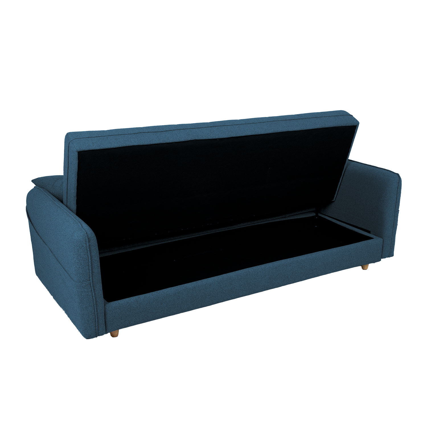 Sofa-lova VISBY su patalynės dėže, mėlyna, 200 × 88 × 93 cm 3