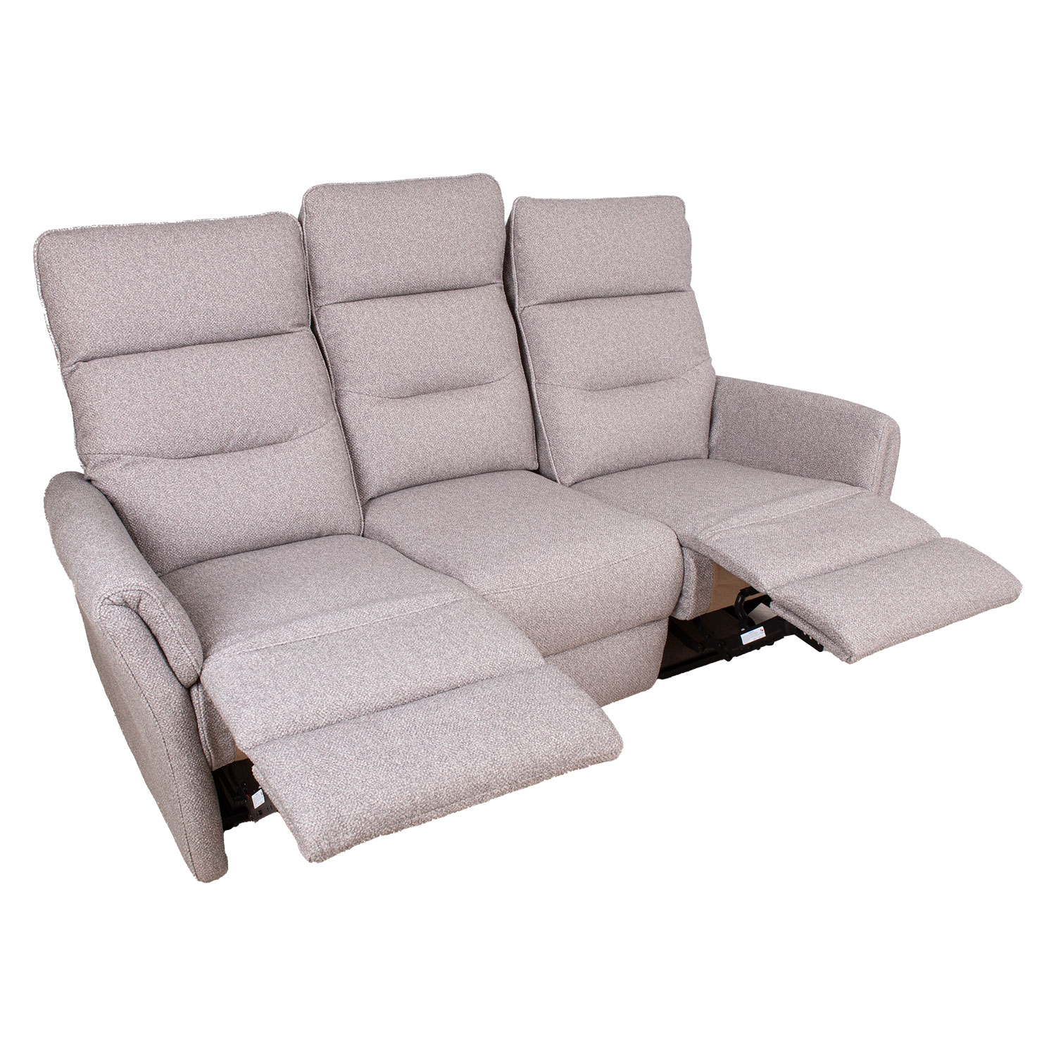 Sofa, trivietė su rankiniu atlošimo mechanizmu, smėlio, 185 × 92 × 105 cm 3