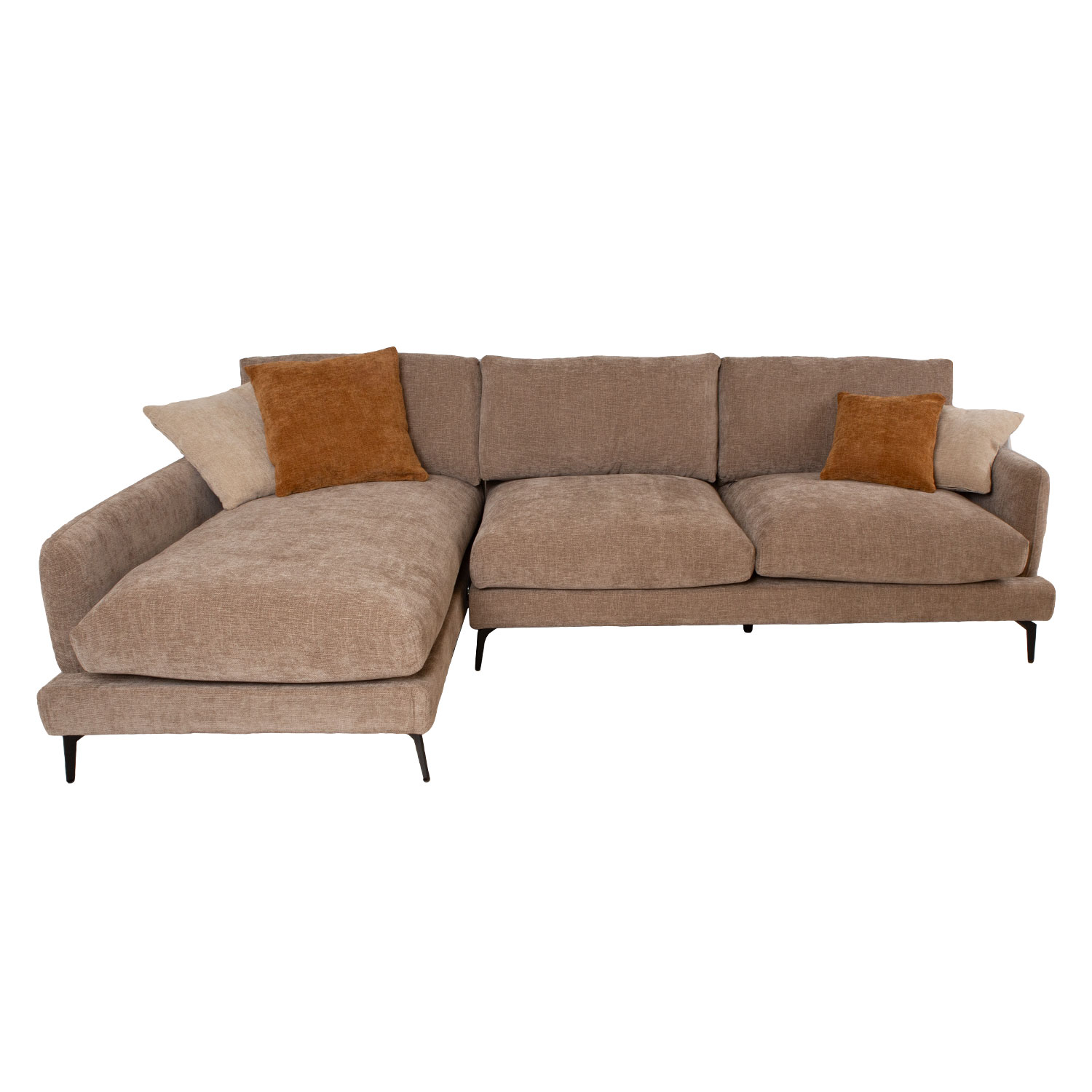Kampinė sofa , kairysis kampas, smėlio spalvos, 292 × 162/94 × 94 cm 3