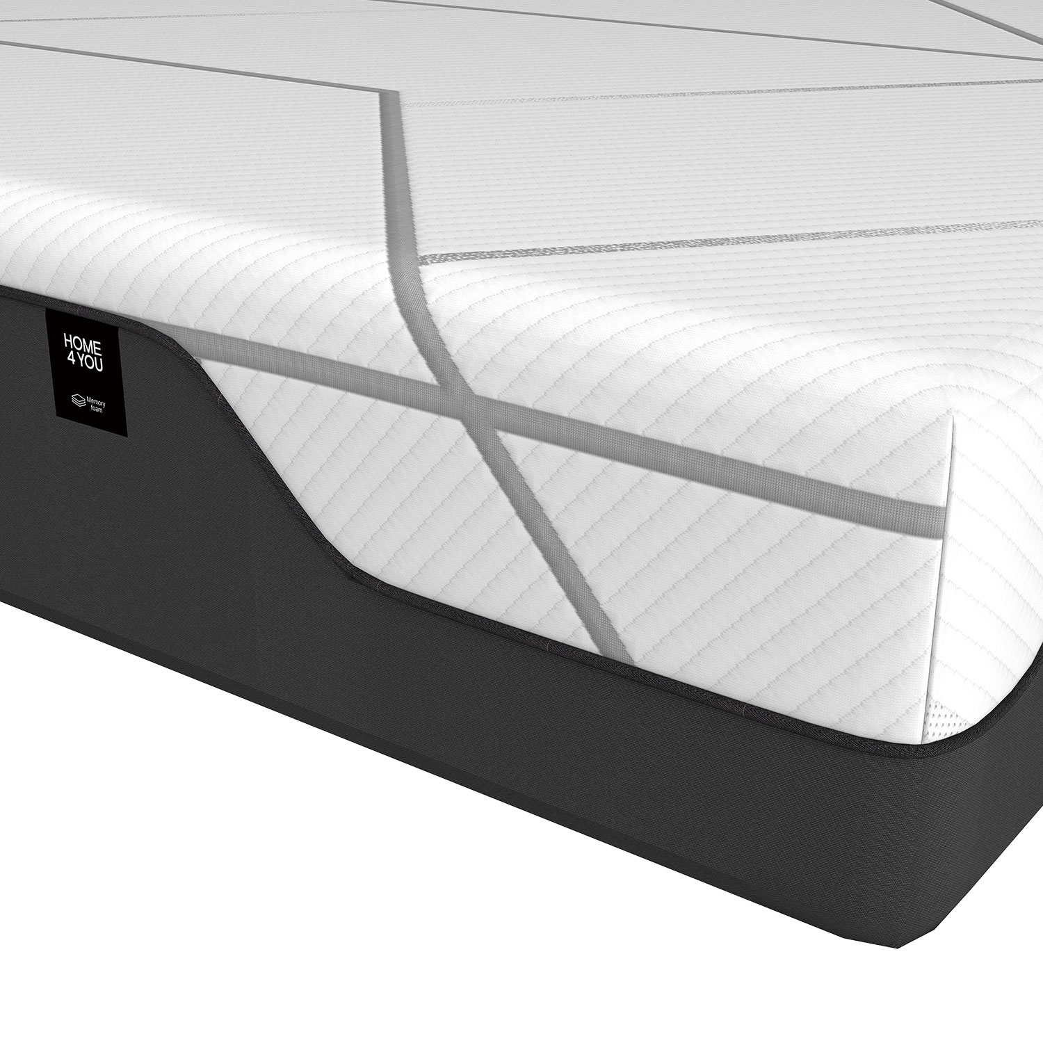 Čiužinys KUKA Memory Foam, vienpusis, 160 × 200 × 20 cm 3