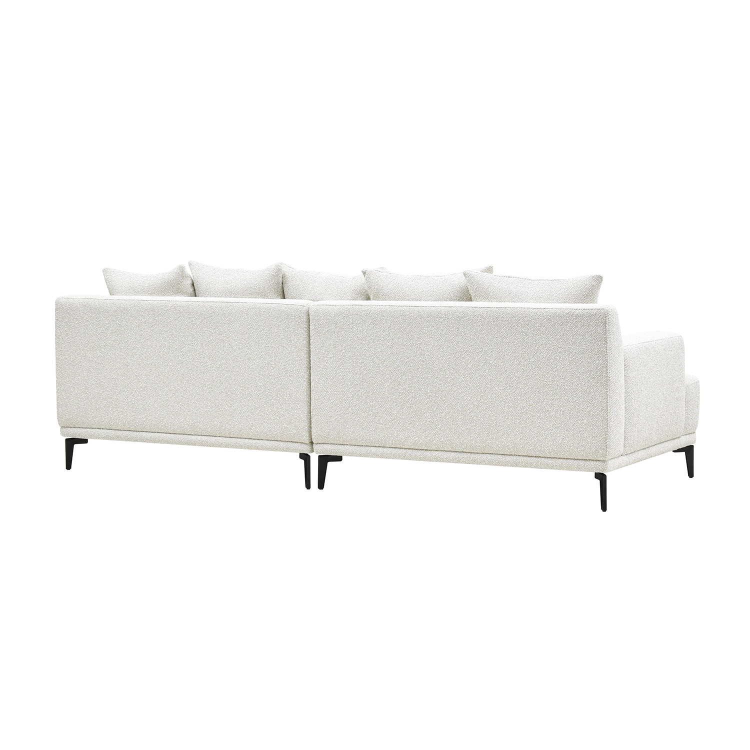 Sofa, 4 vietų, šviesiai smėlinė, 264 x 96 x 76 cm 2