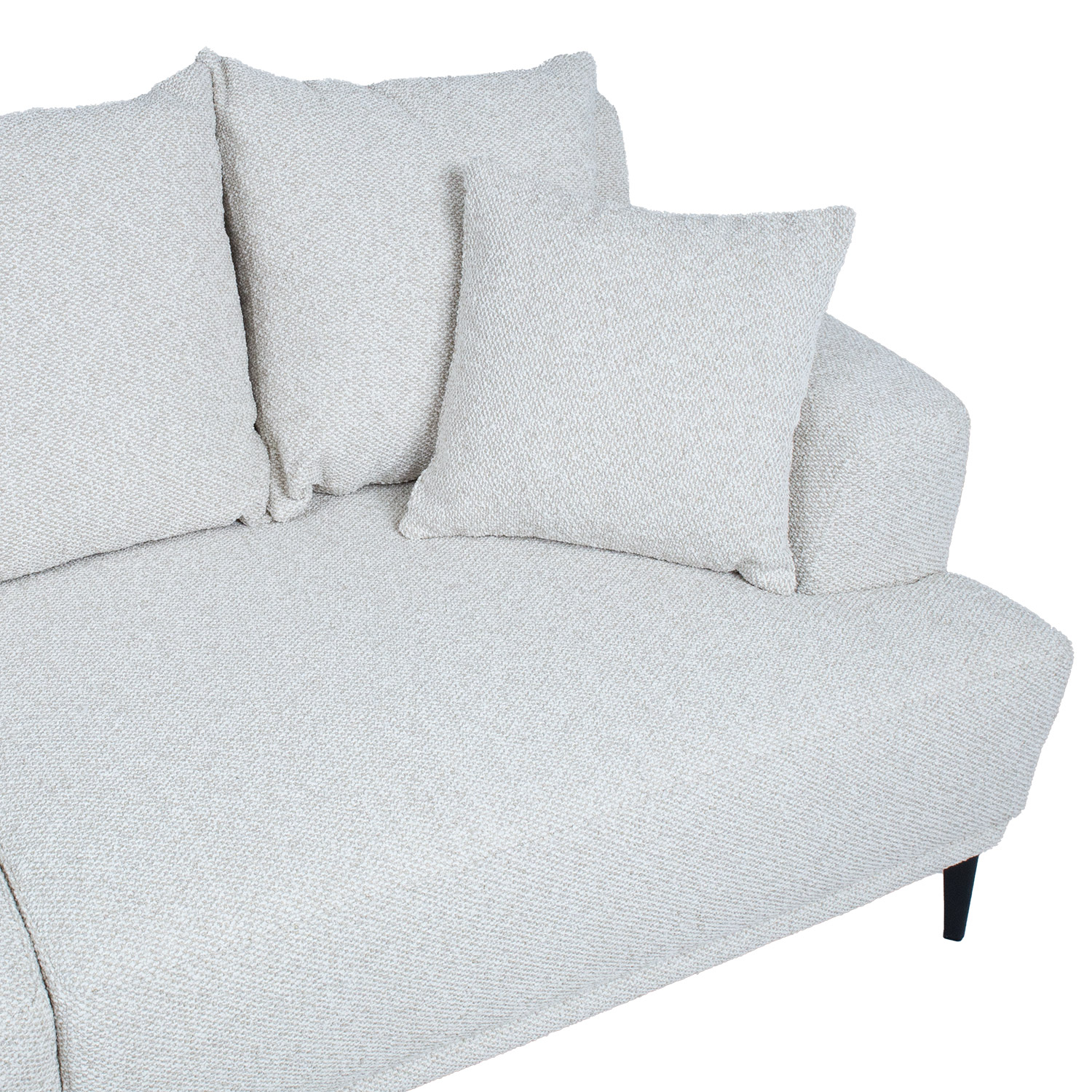 Sofa, 4 vietų, šviesiai smėlinė, 264 x 96 x 76 cm 3