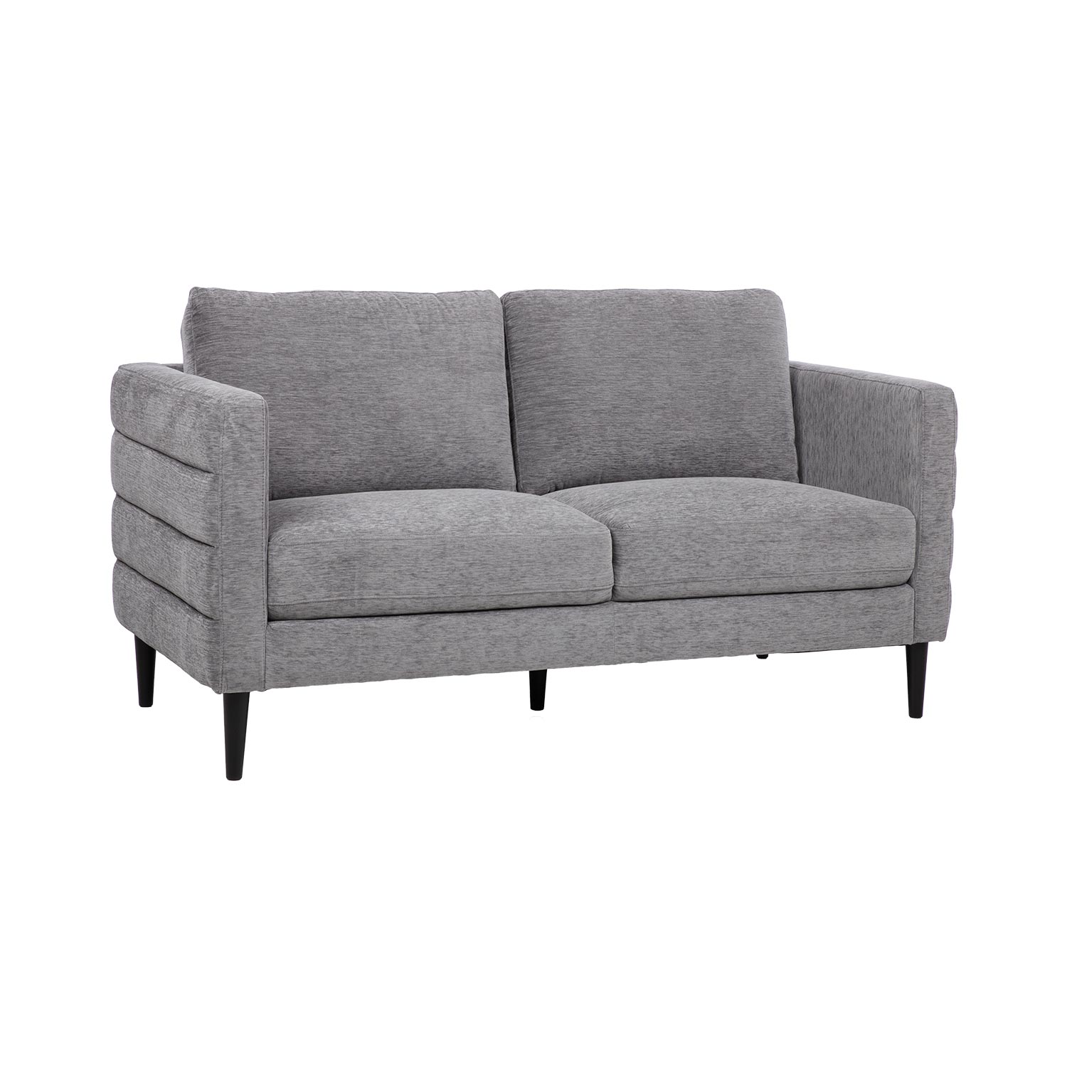 Dvivietė sofa, pilka, 140 × 86 × 88 cm