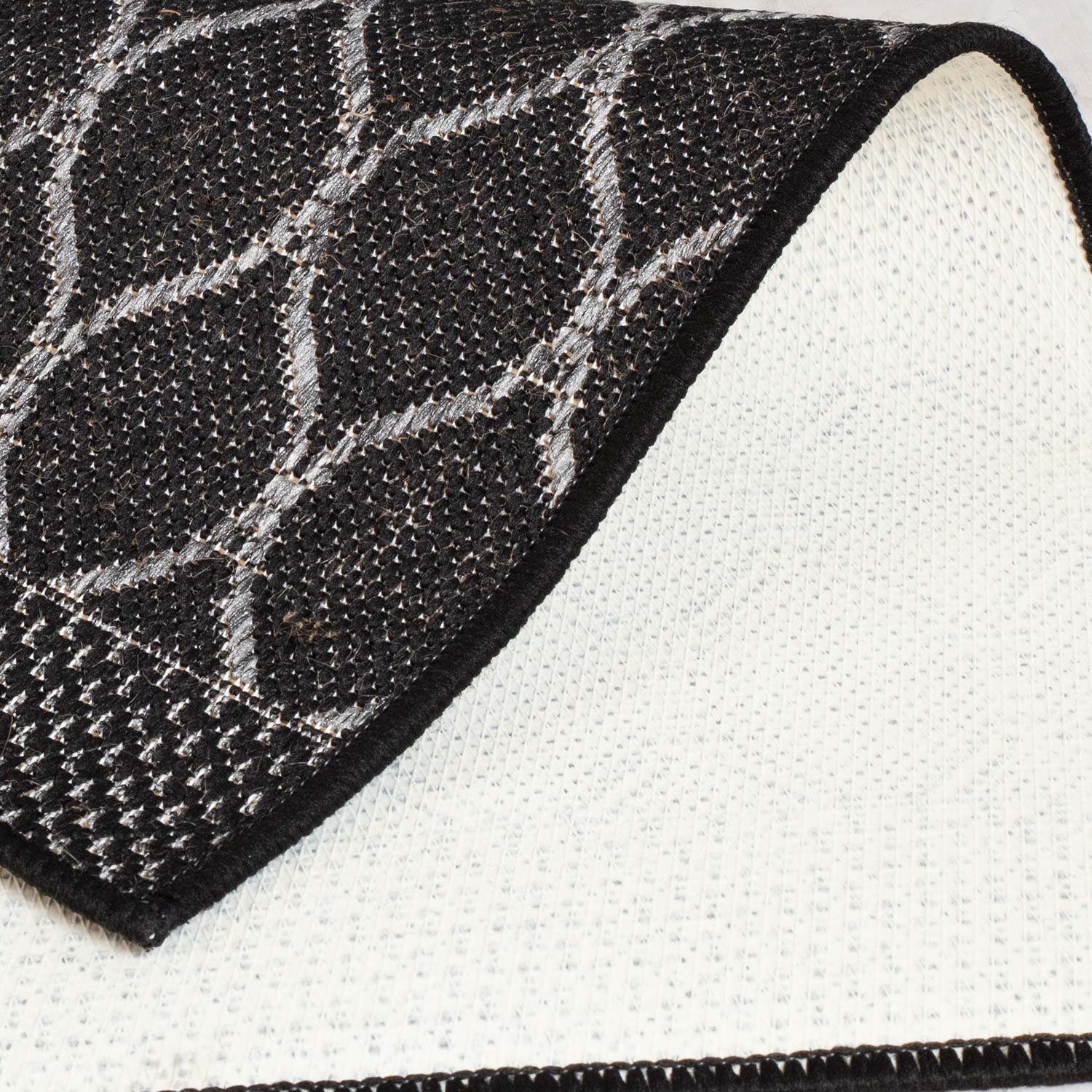 Durų kilimėlis , juodas/pilkas, 50 × 80 cm
