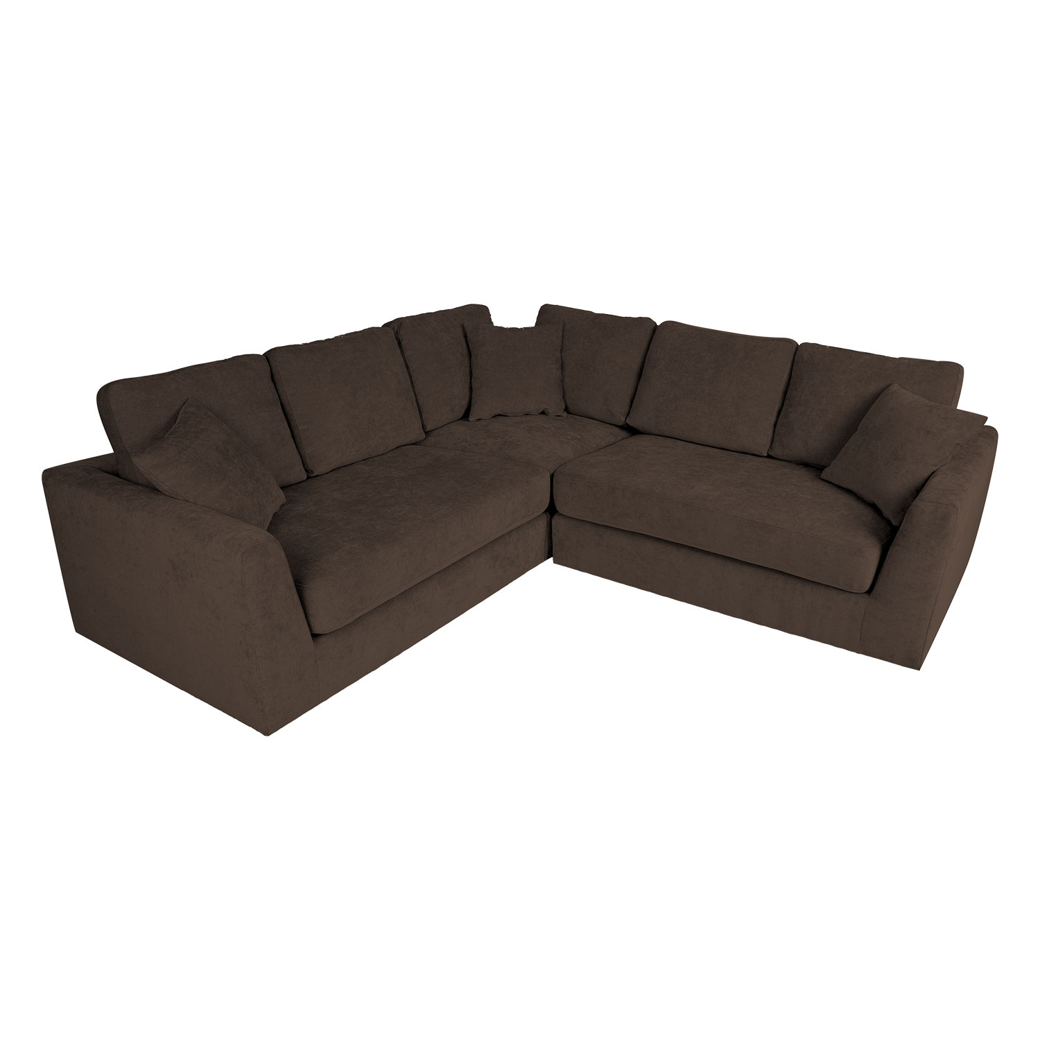 Kampinė sofa EDRA, tamsiai pilka, 241 × 241 × 86 cm