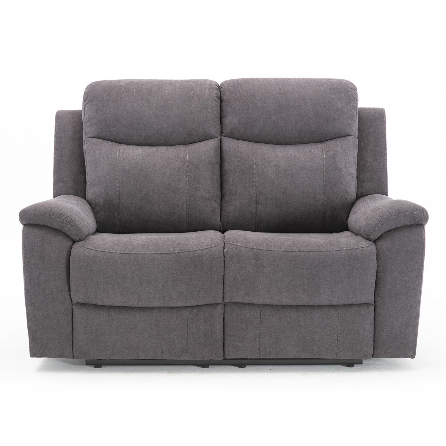 Dvivietė sofa su elektriniu atlošimu, pilka, 155 × 96 × 103 cm