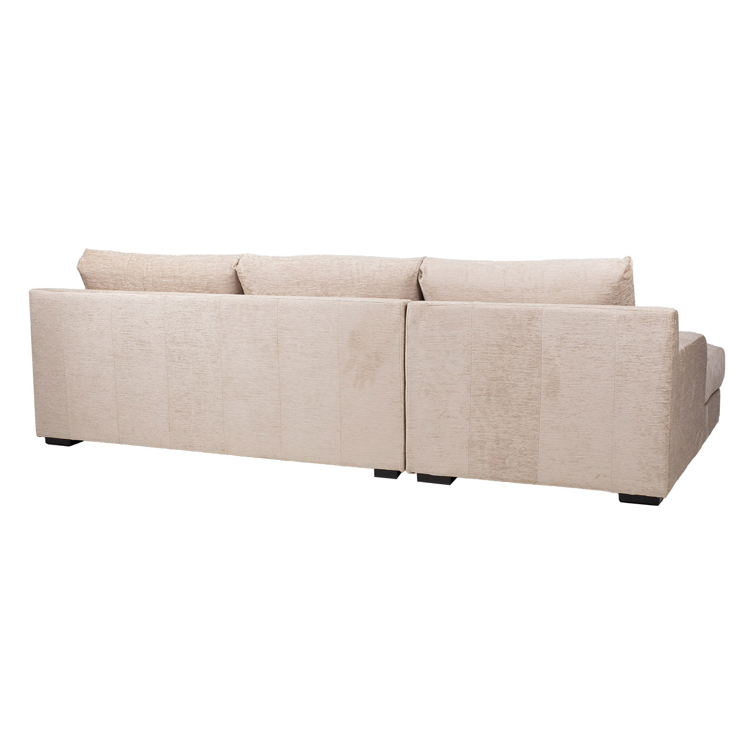 Kampinė sofa, kairinė, smėlinė, 282 × 100/171 × 88 cm 3