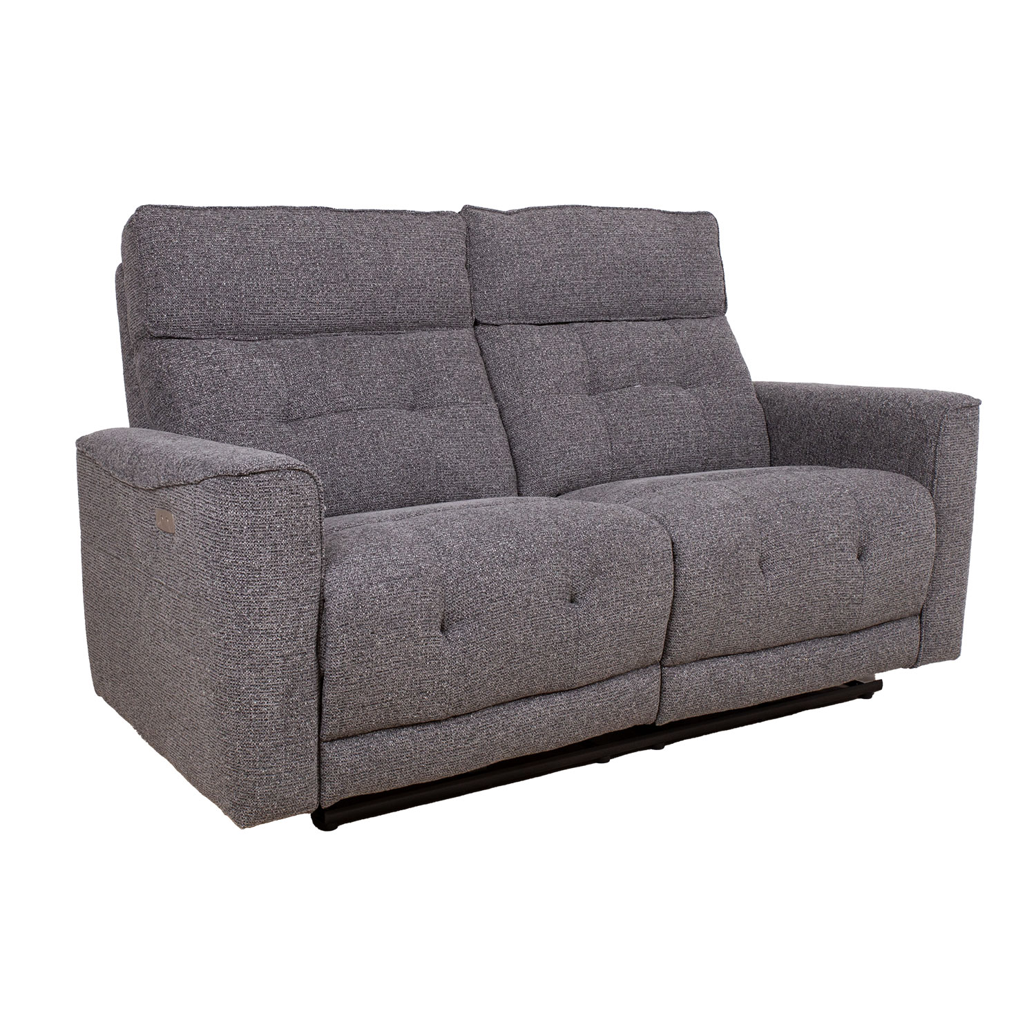 Sofa, 2 vietų elektrinė atlošiama, pilka, 157 × 94 × 102 cm