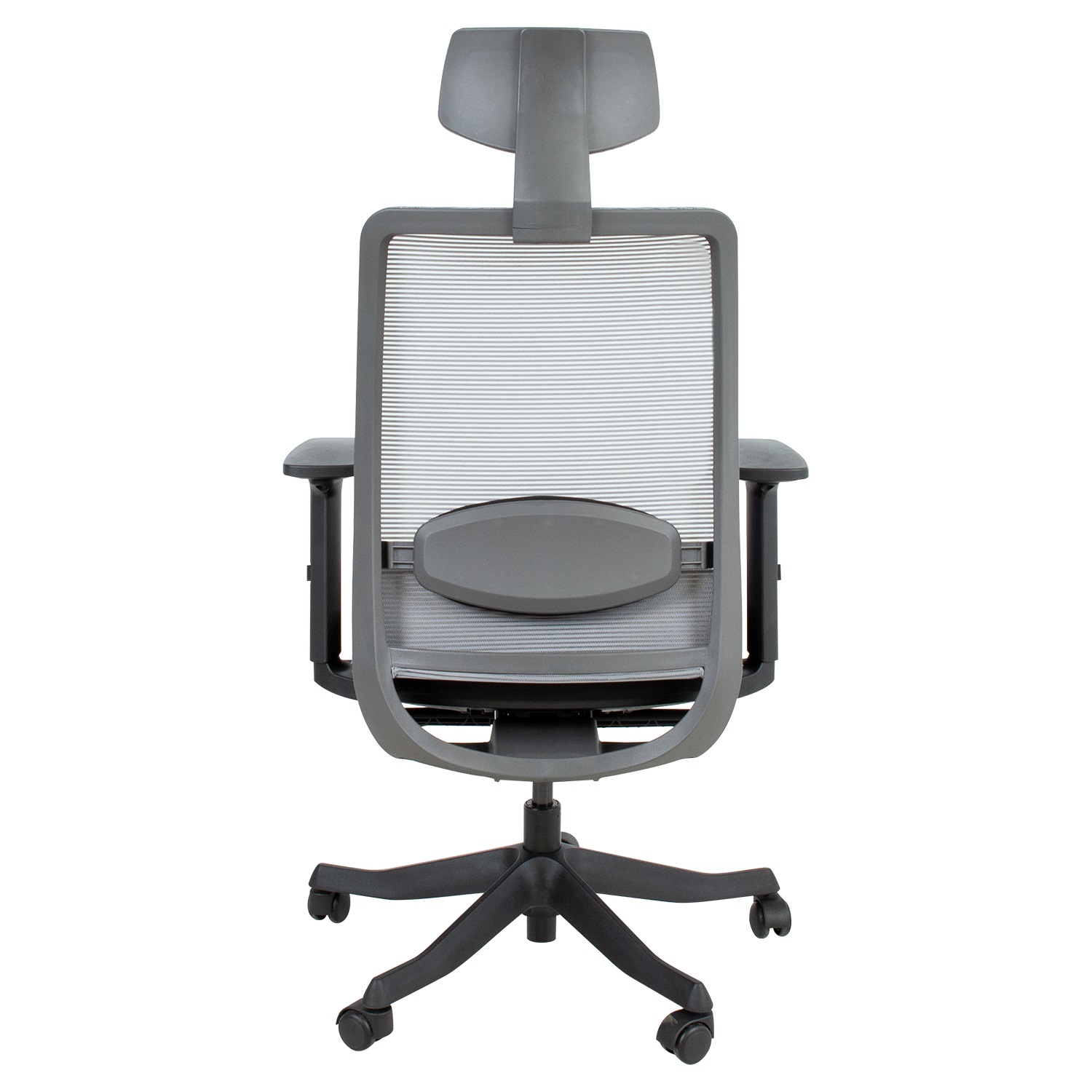 Biuro kėdė su sinchroniniu mechanizmu ir reguliuojama juosmens atrama, juoda, 70 × 70 × 116–130,5 cm 3