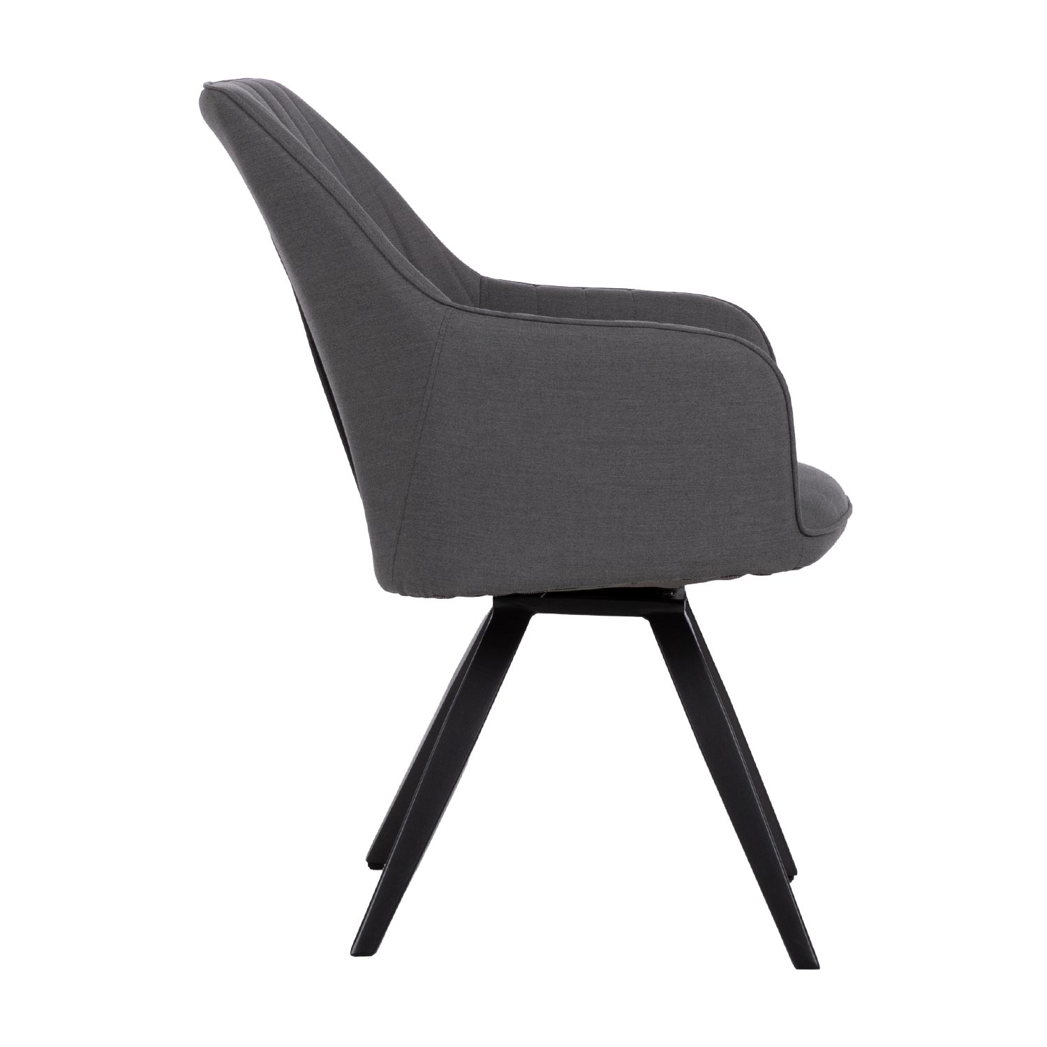 Lauko kėdė TOMSON, besisukanti 360°, pilka, 62 × 69 × 88 cm 2