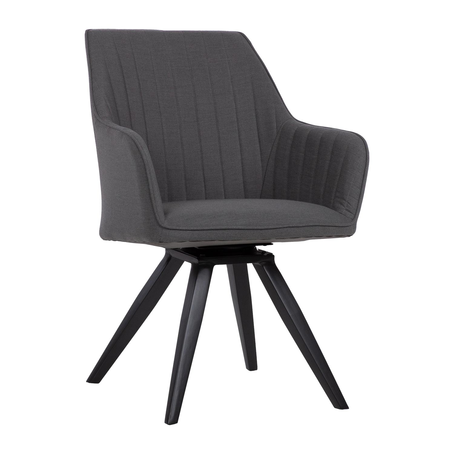Lauko kėdė TOMSON, besisukanti 360°, pilka, 62 × 69 × 88 cm