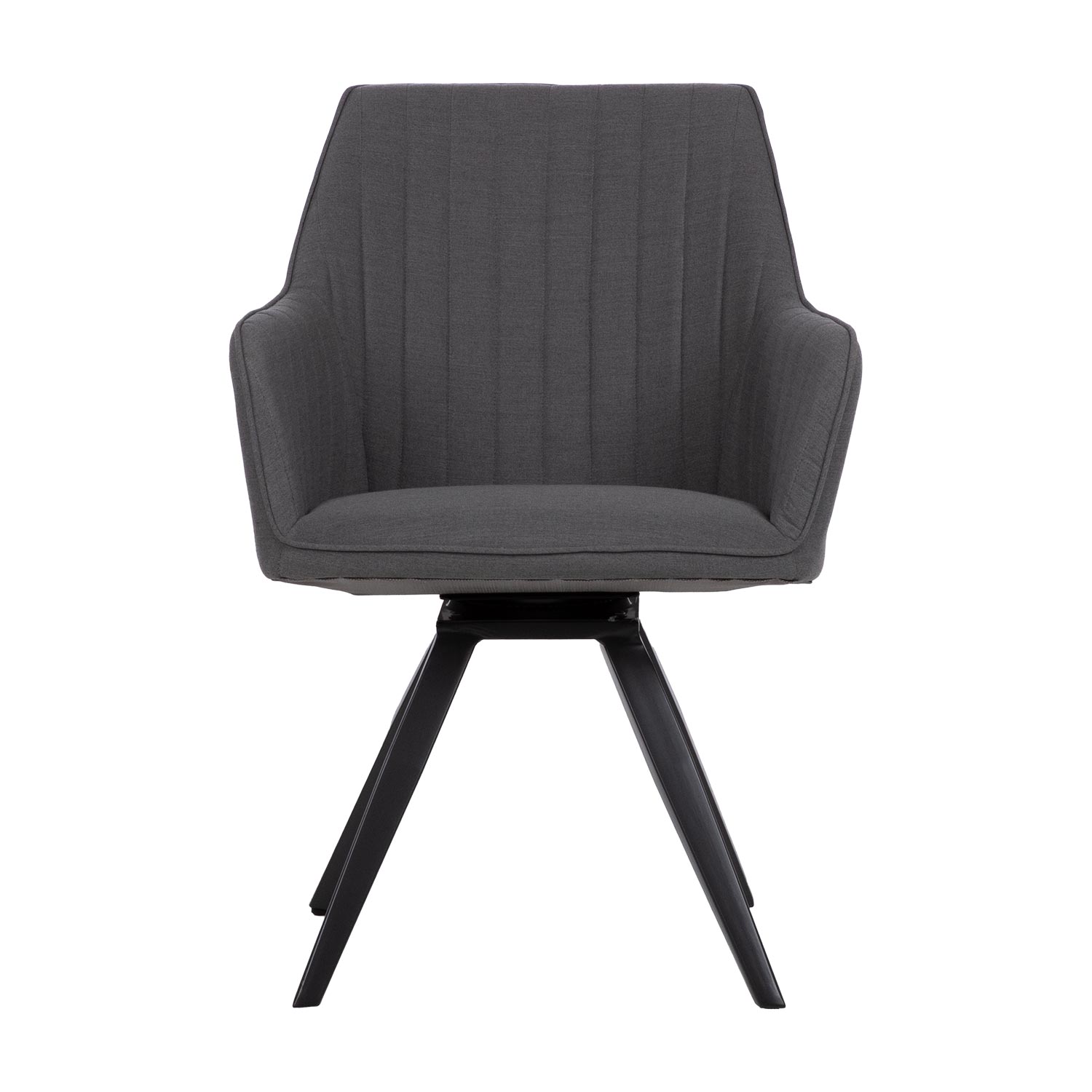 Lauko kėdė TOMSON, besisukanti 360°, pilka, 62 × 69 × 88 cm