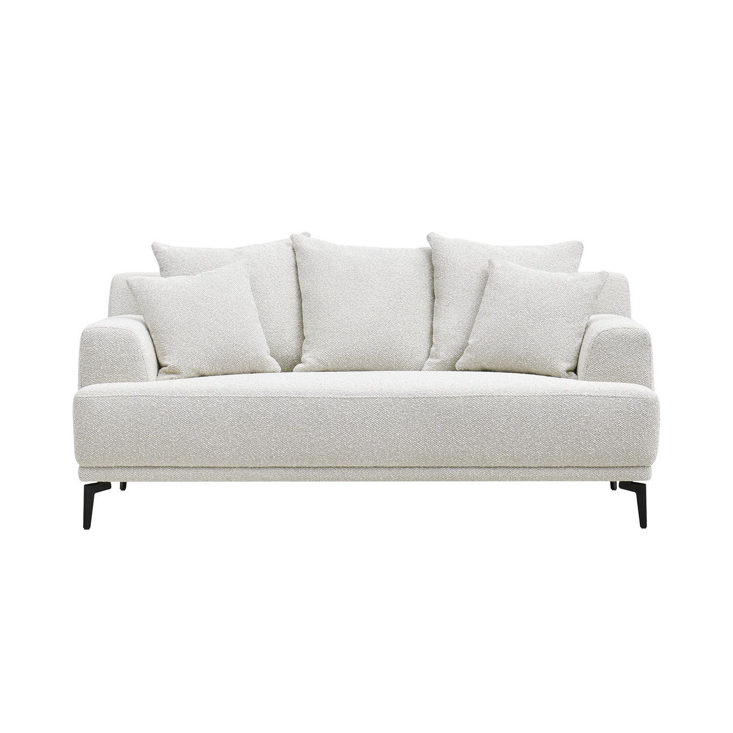 Dvivietė sofa, šviesiai smėlinė, 180 × 96 × 76 cm