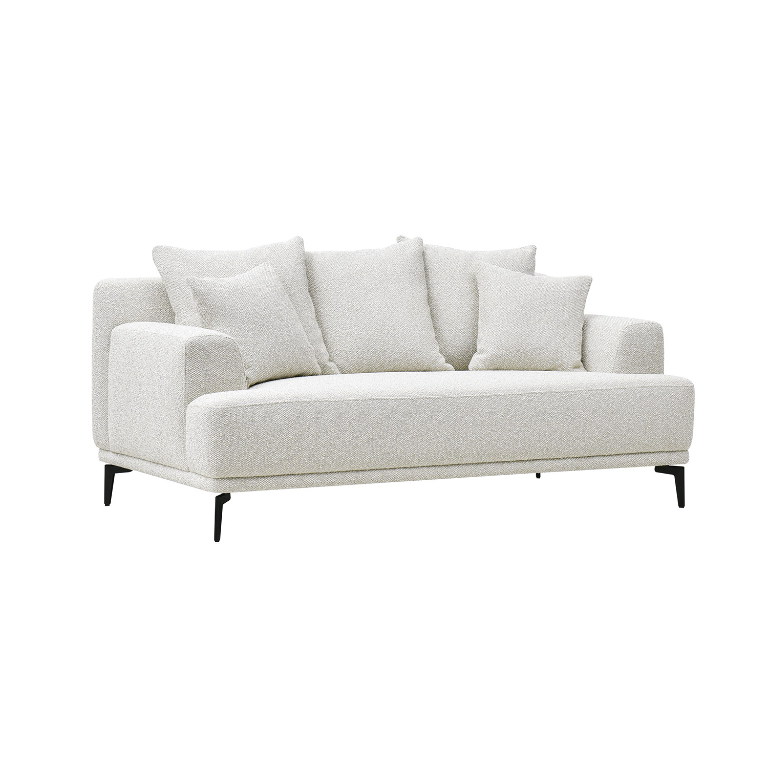 Dvivietė sofa, šviesiai smėlinė, 180 × 96 × 76 cm